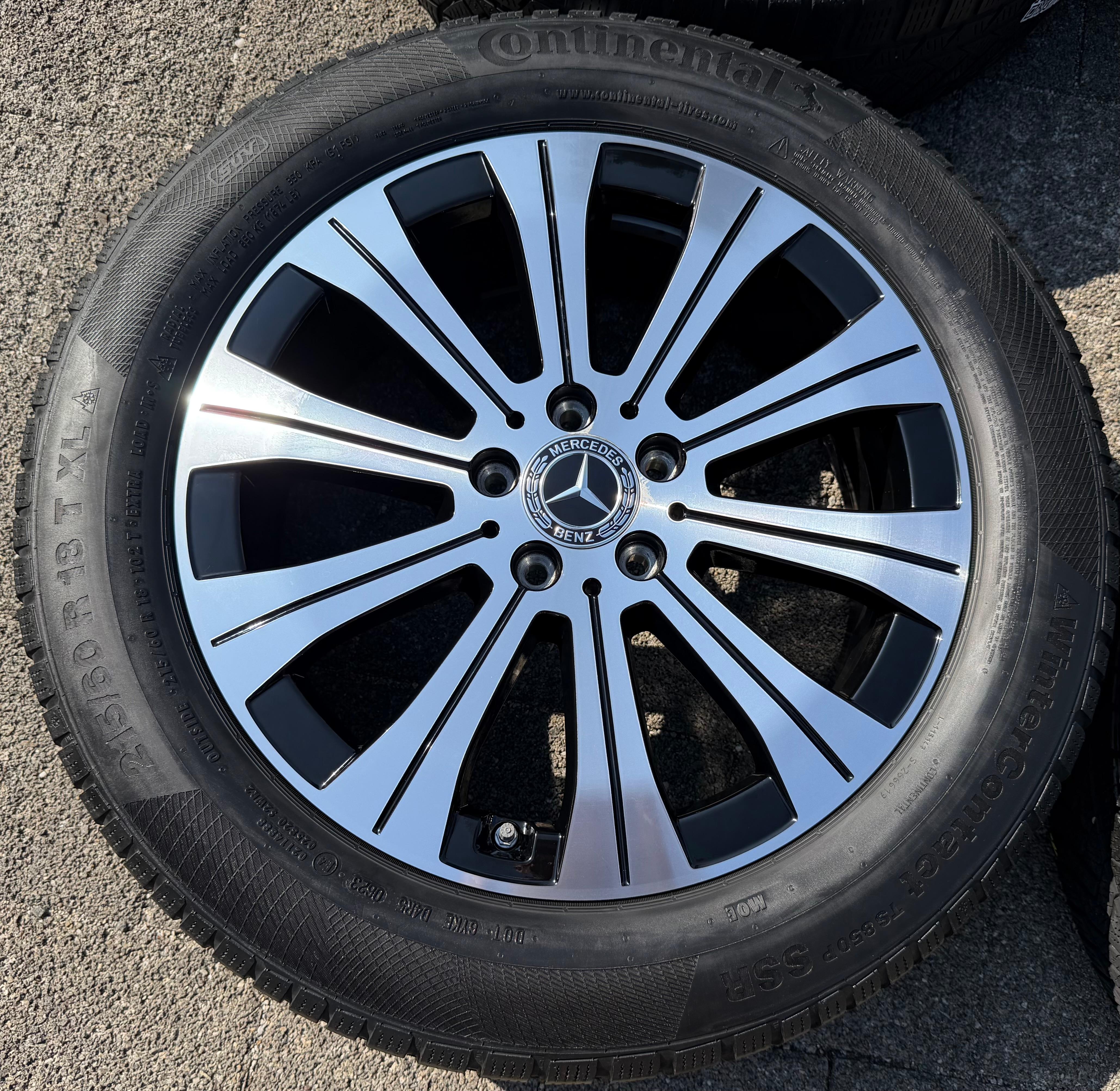 4 ORIGINAL 18" ALUFELGEN MERCEDES EQA EQB A2434010000 RDKS 6,5x18 ET44,5 FREIHAUS
