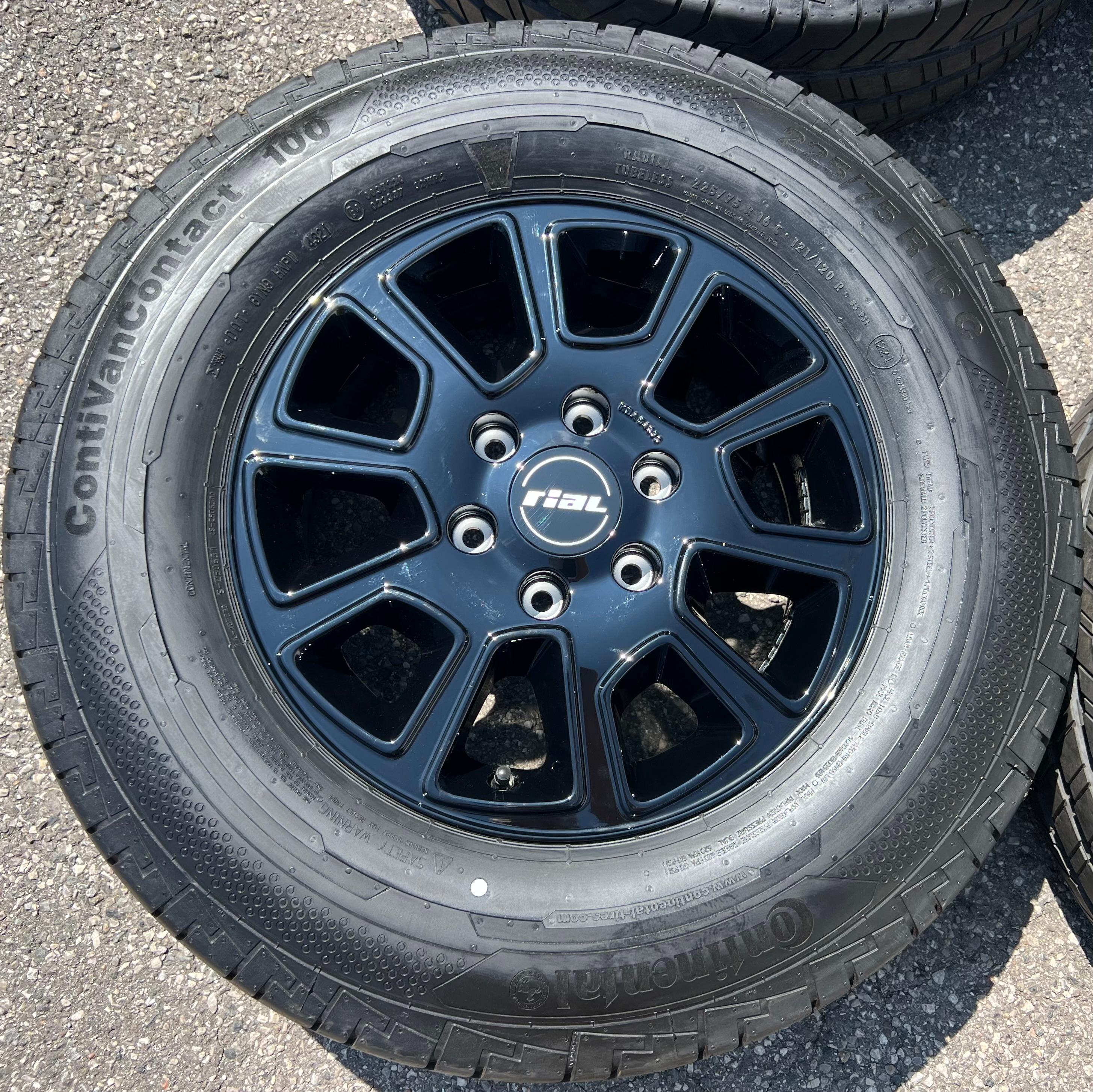 4 ALUMINIUM ZOMERWIELEN MERCEDES SPRINTER W906 W907 VW CRAFTER 225/75R16C 121/120R GRATIS LEVERING