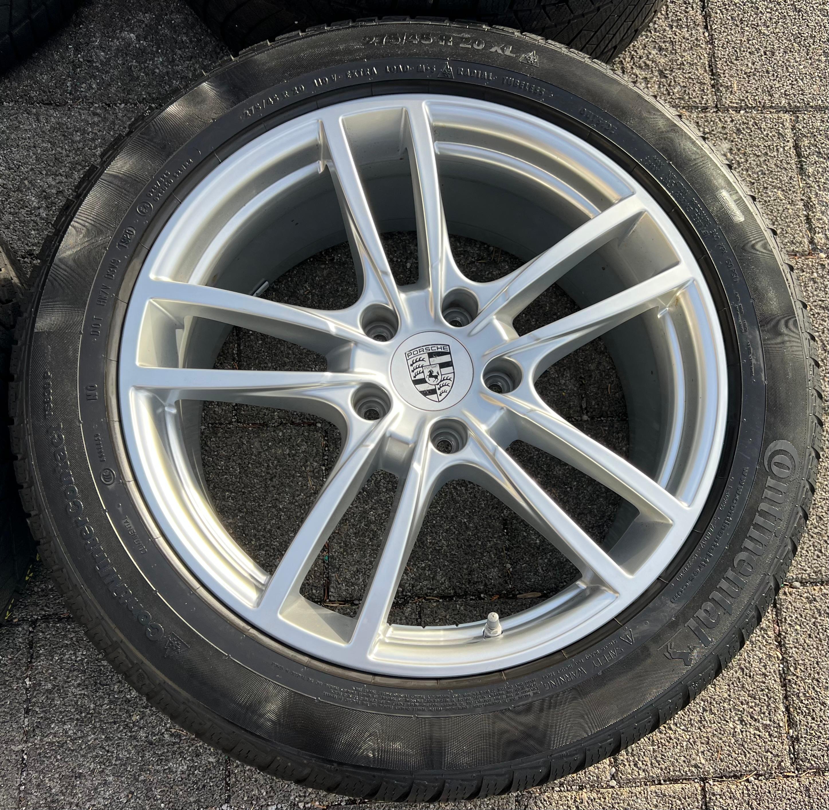 4 ORIGINAL 20" ALU WINTERRÄDER PORSCHE CAYENNE 9YA 9Y0601025F 9Y0601025G RDKS