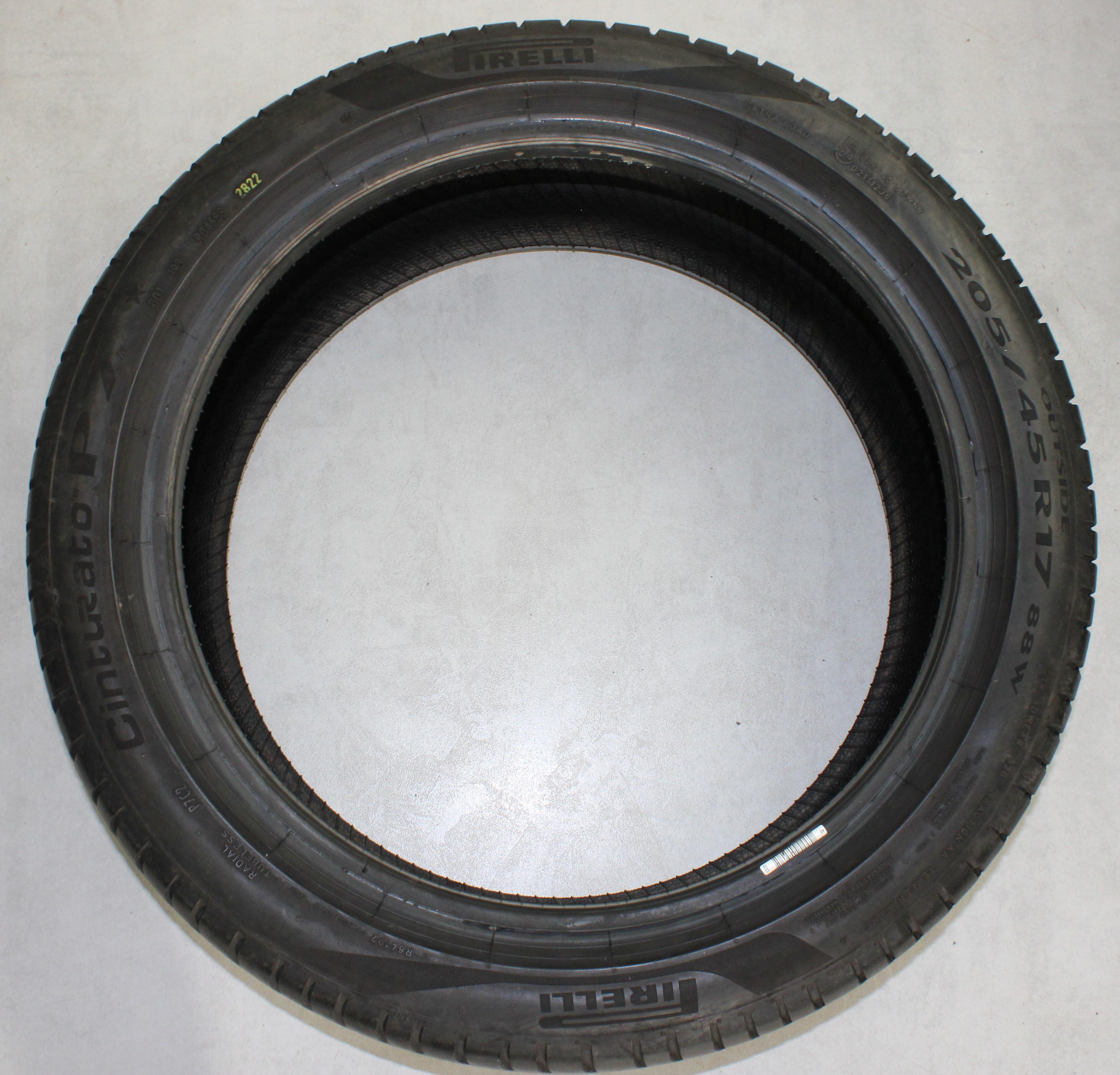 4 x 205/45R17 88W Sommerreifen Pirelli Cinturato P7 * 6-6,5mm 2022