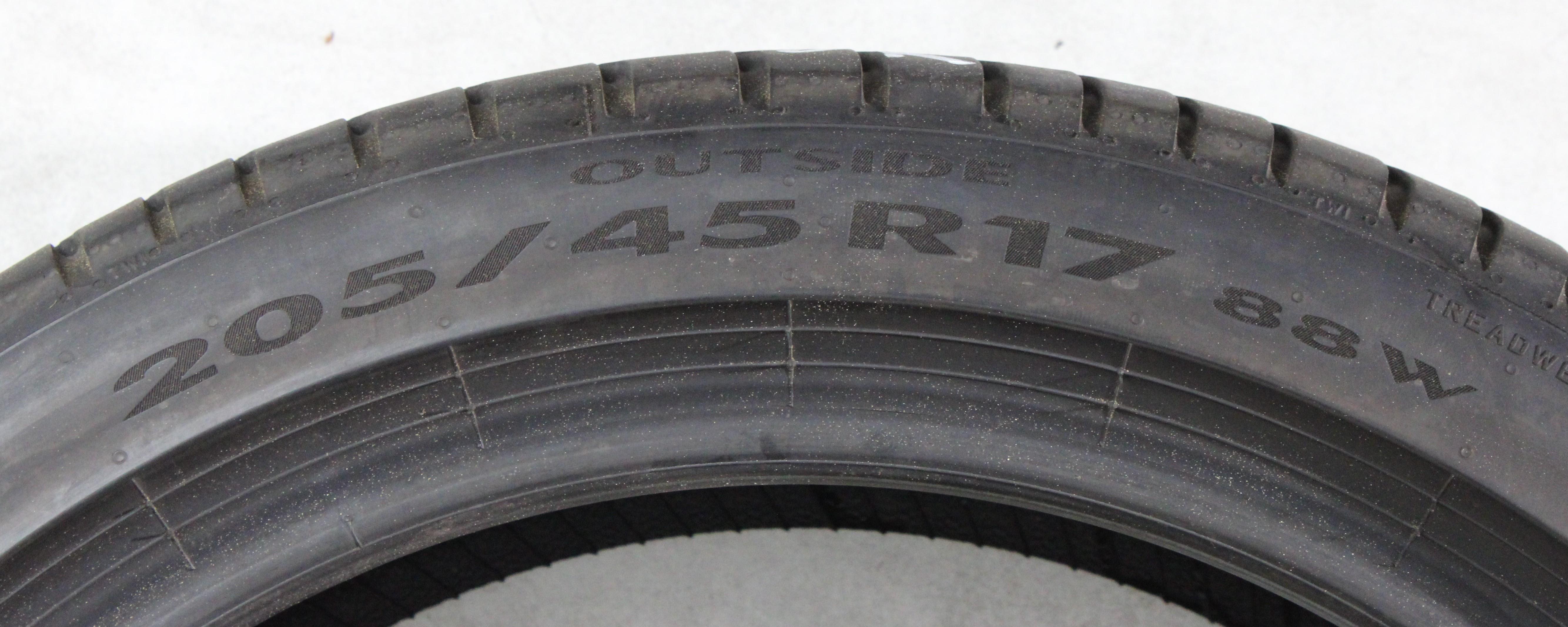 2 x 205/45R17 88W Sommerreifen Pirelli Cinturato P7 * 5mm 2021