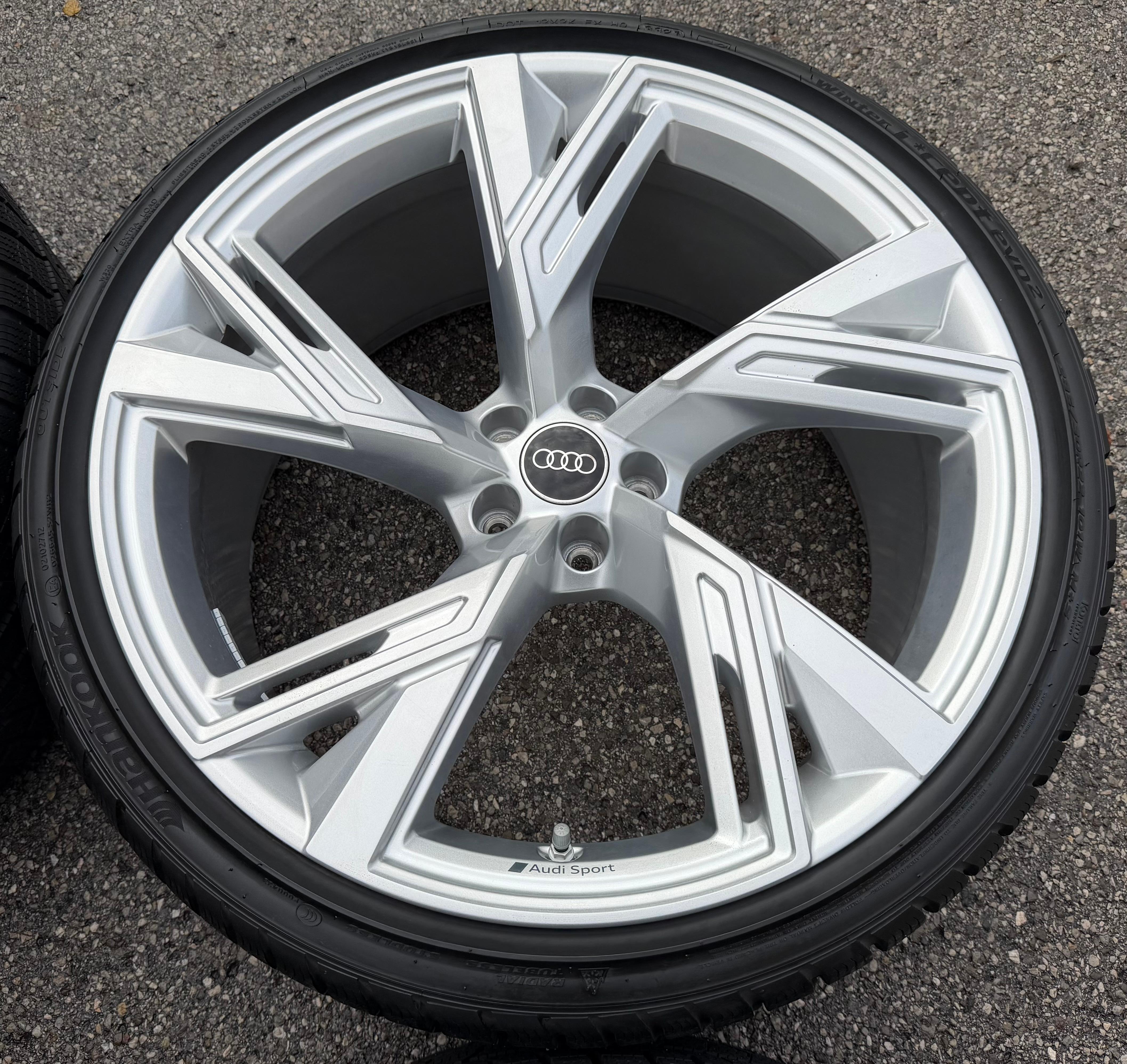 4 ruedas de invierno de aluminio originales de 22" para Audi RS6 4K RS7 4K0601025R 285/30R22 101W HANKOOK