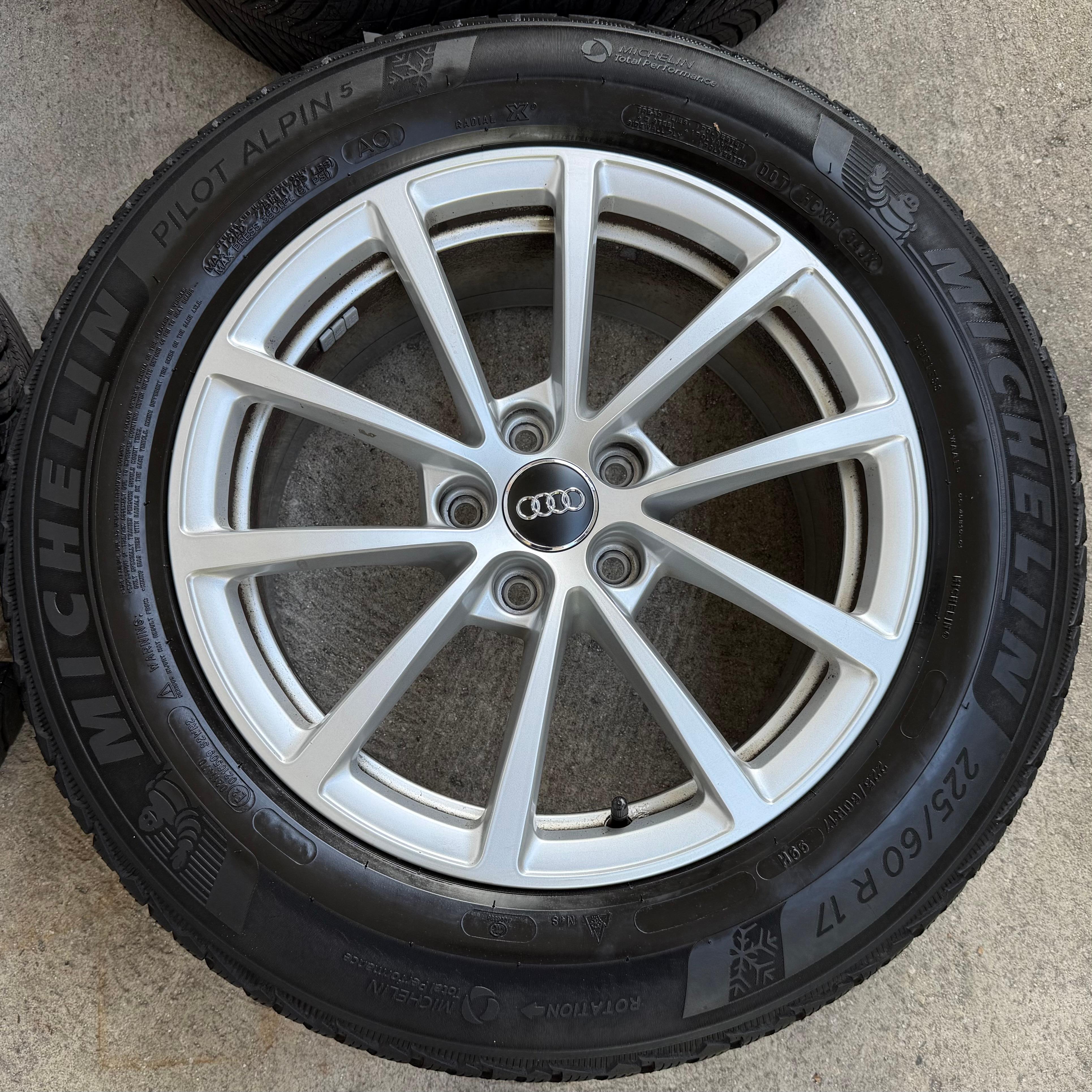 4 Original 17" Alu Winterräder Audi A6 4K C8 F2 225/60R17 99H 4K0601025 Michelin