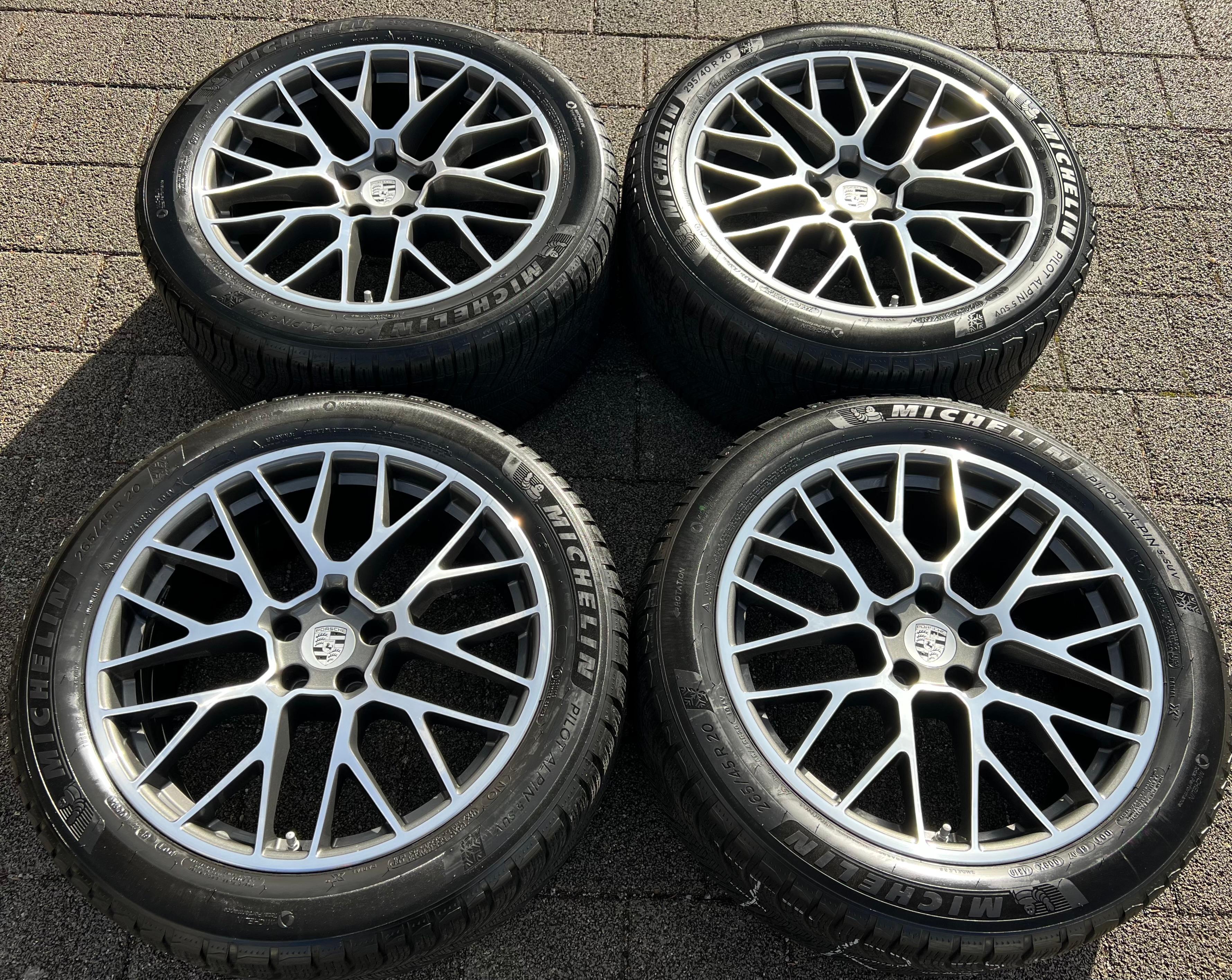 4 ORIGINAL 20" ALU WINTERRÄDER PORSCHE MACAN I & II RS SPYDER FELGEN MICHELIN