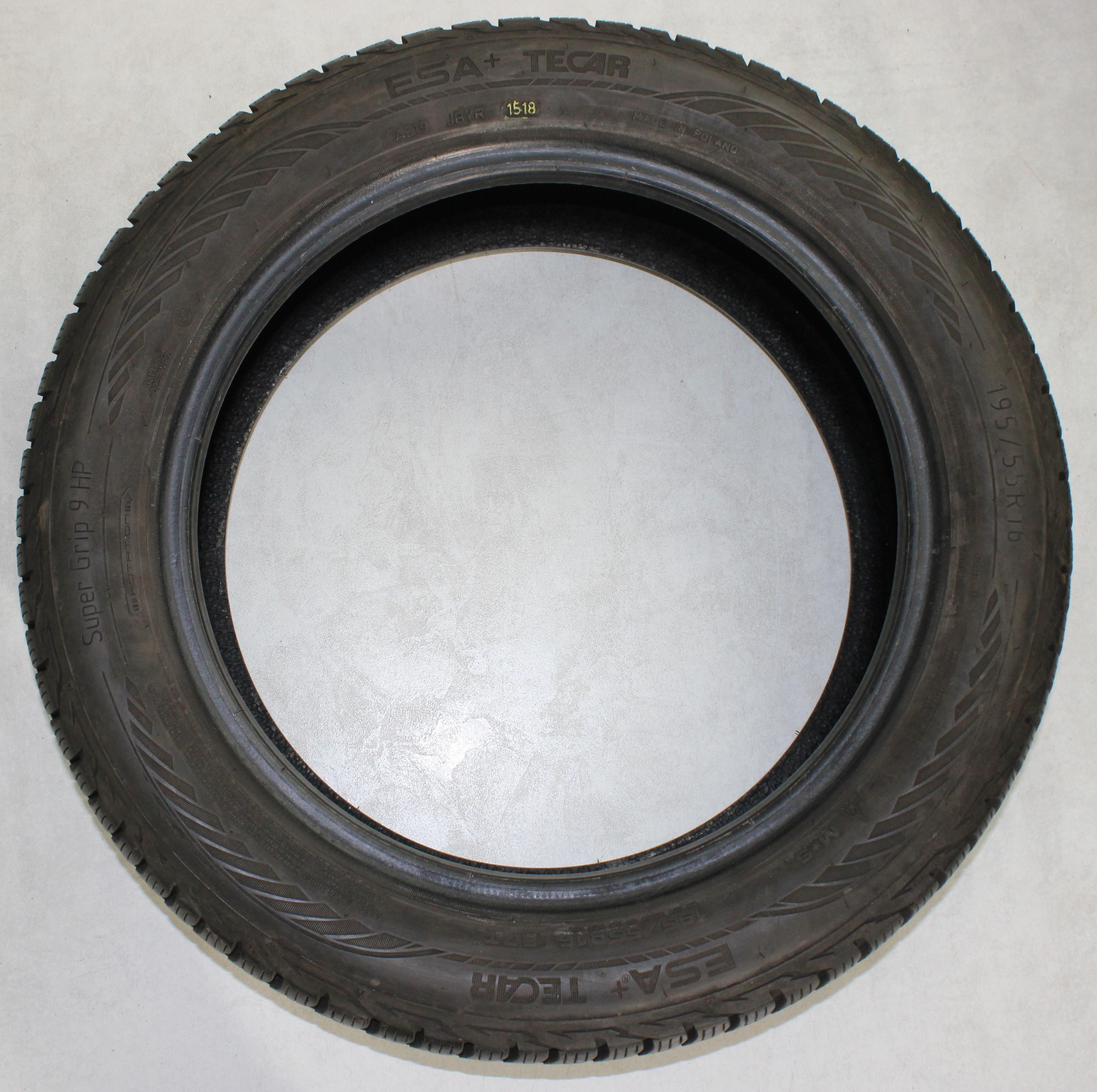 1 x 195/55R16 87T Winterreifen Esa+ Tecar SuperGrip 9 HP 7,5-8mm 2018