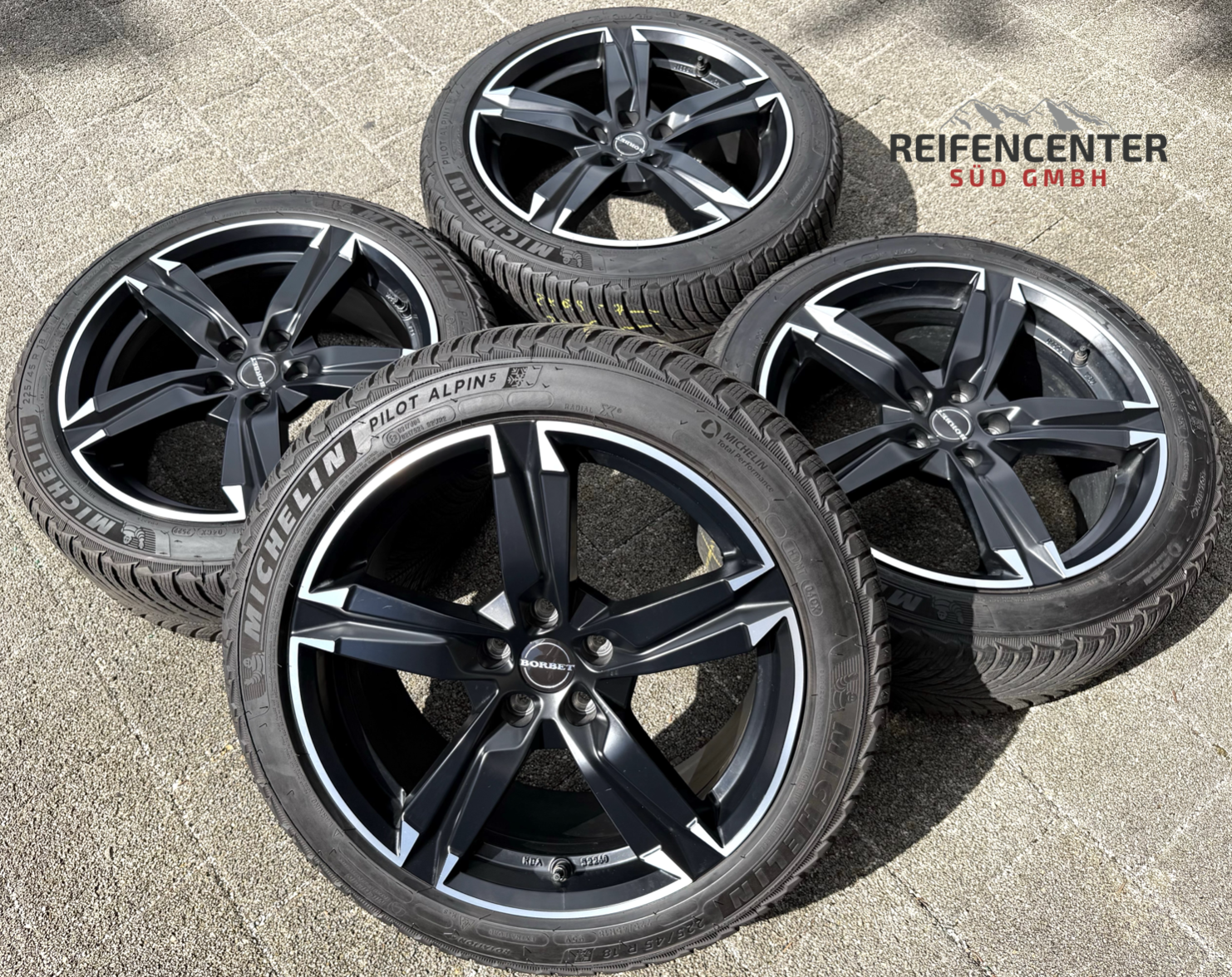 4 aluminium 18" winterwielen Volvo V70 V40 CC S80 Jaguar XE Ford Puma Focus Mondeo RDKS