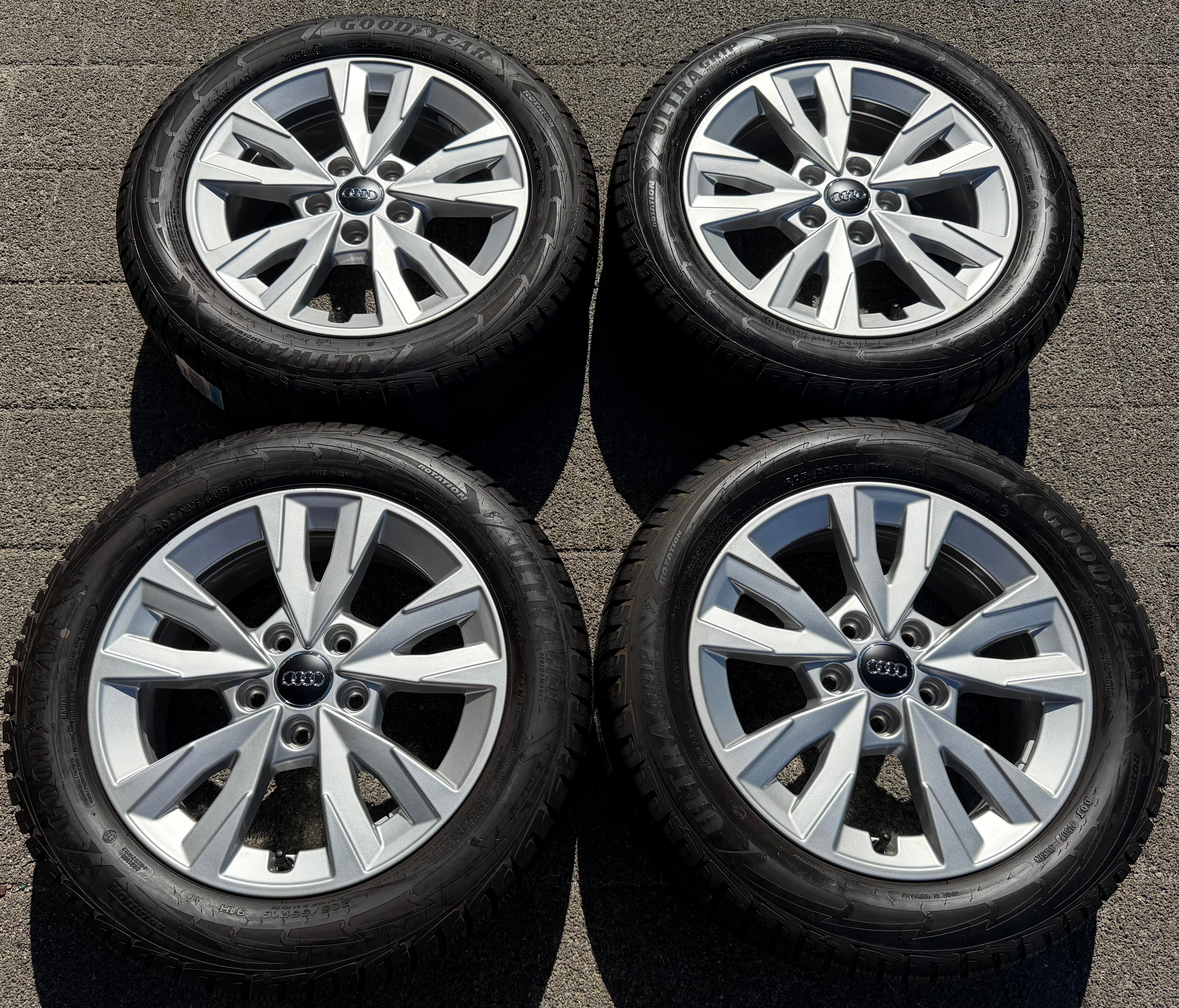 4 Original Alu Winterräder Audi A3 8Y 8Y0071496 205/55R16 91H Goodyear