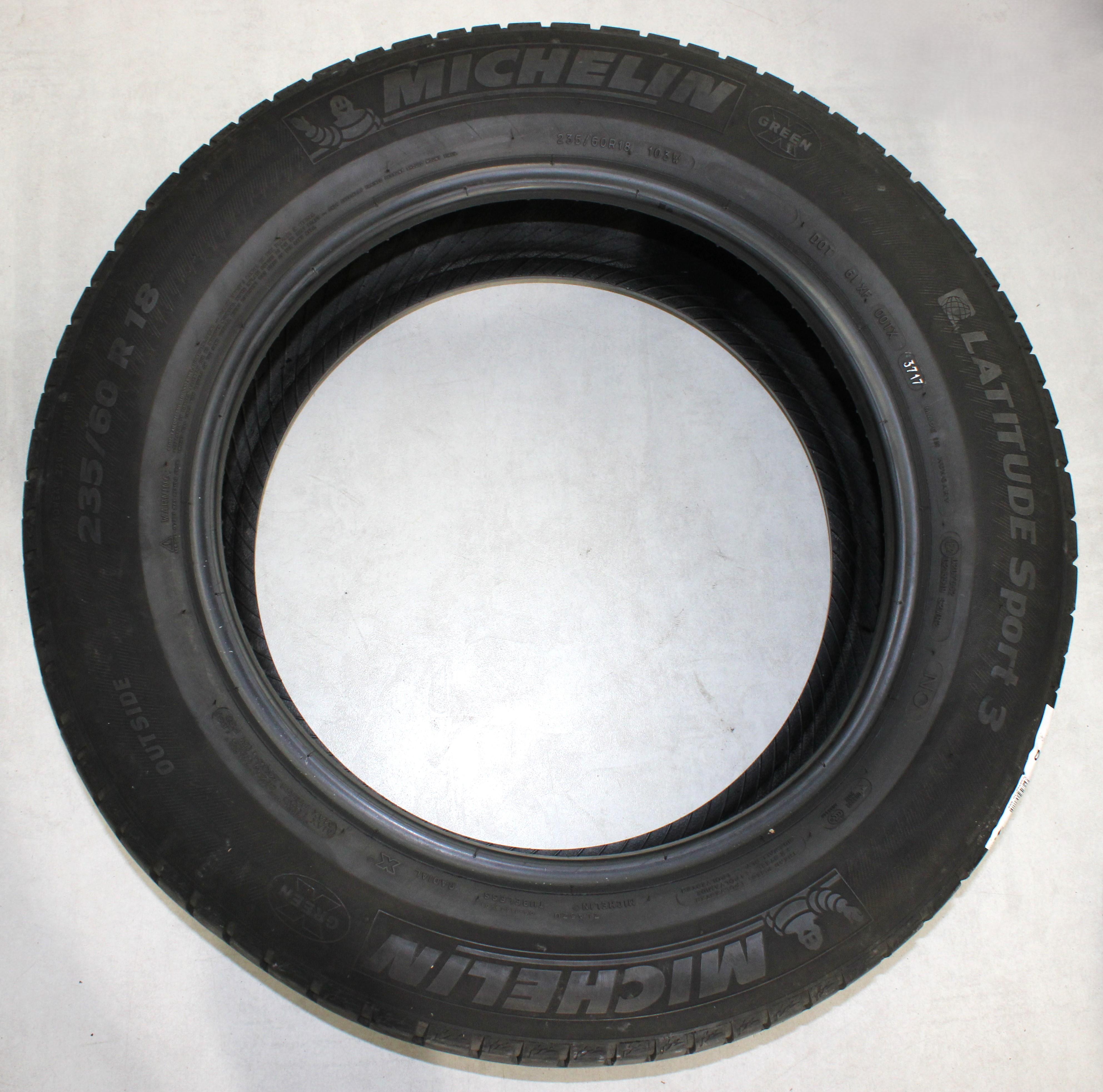 2 x 235/60R18 103W Sommerreifen Michelin Latitude Sport 3 N0 5-5,5mm 2017