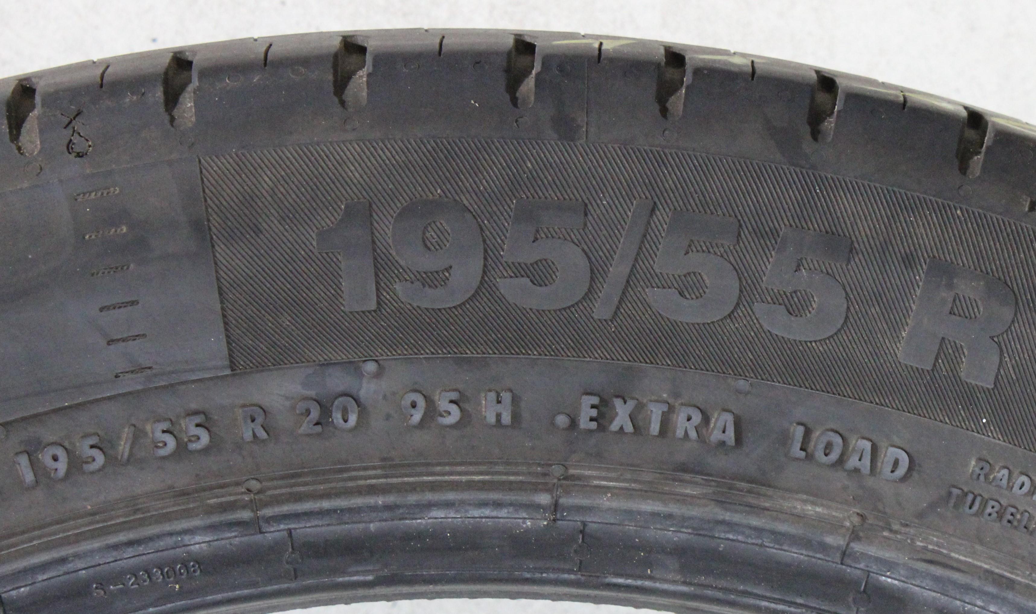 2 x 195/55R20 95H Sommerreifen Continental Eco Contact 5 5,5-6mm 2016