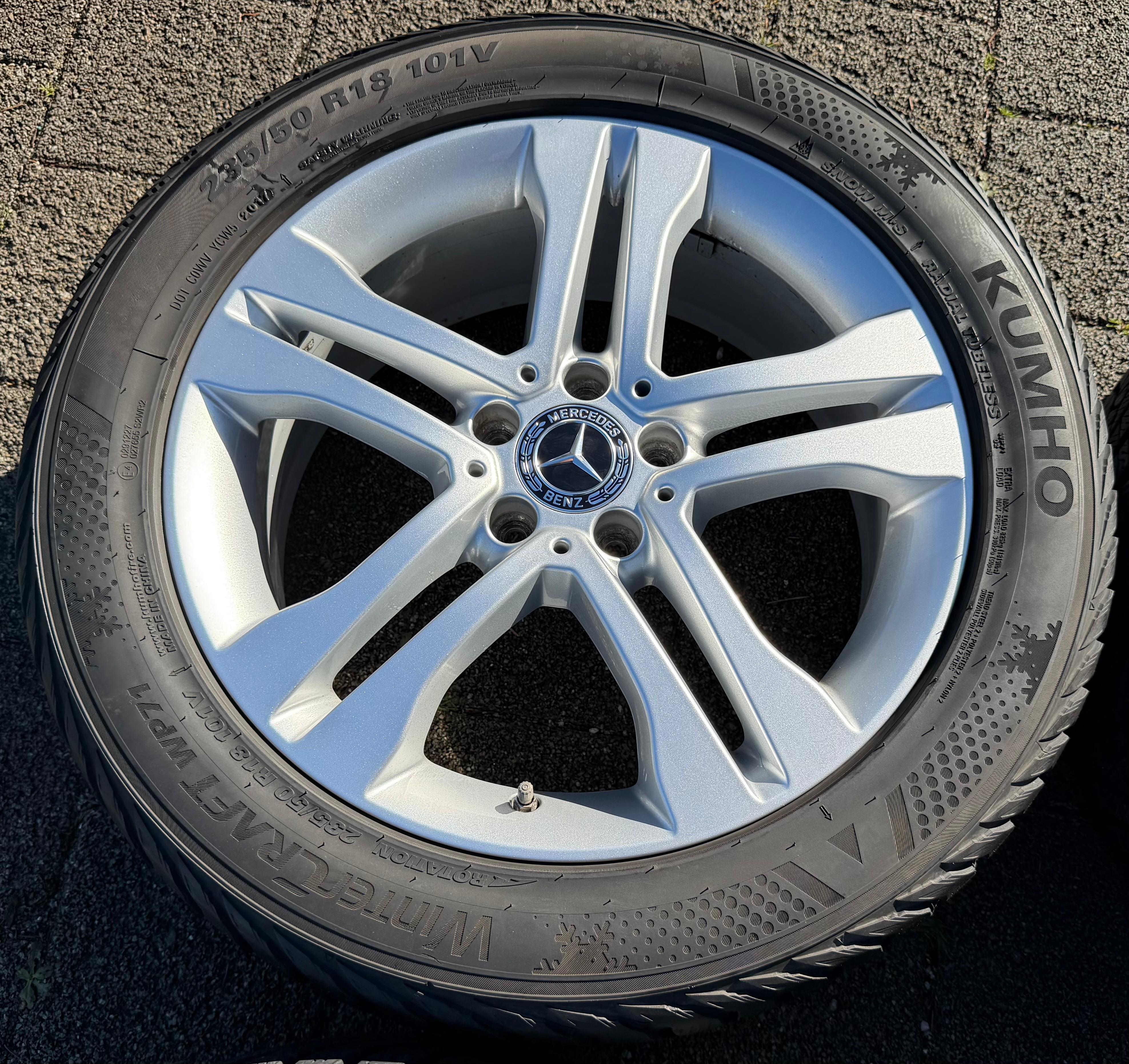 4 ORIGINAL 18" ALUFELGEN MERCEDES GLA X156 A1564010102 7x18 ET46 RDKS