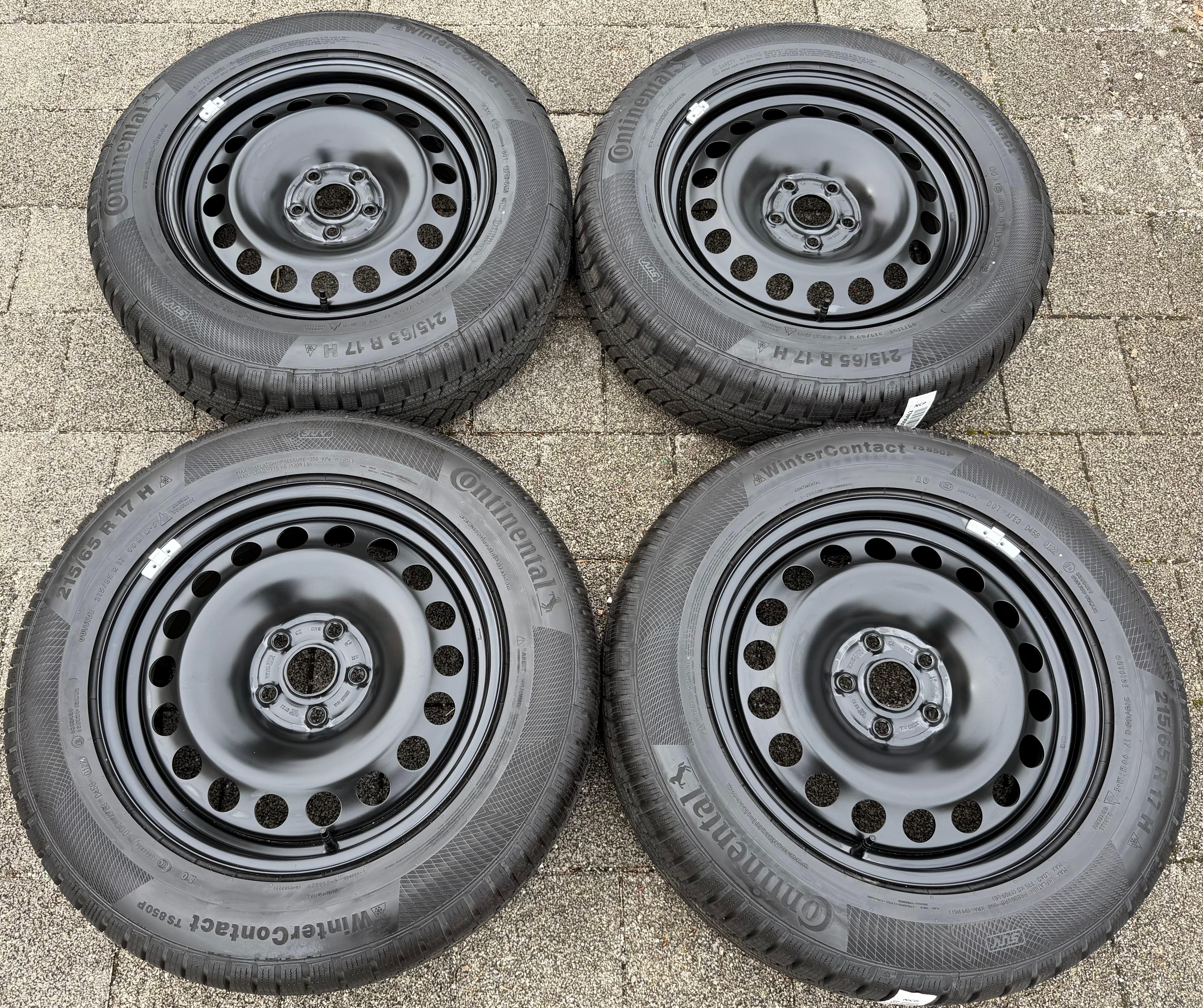 4 Winterräder Audi Q3 F3 Seat Tarraco Skoda Kodiaq VW Tiguan II 5NA 215/65R17 99H Continental
