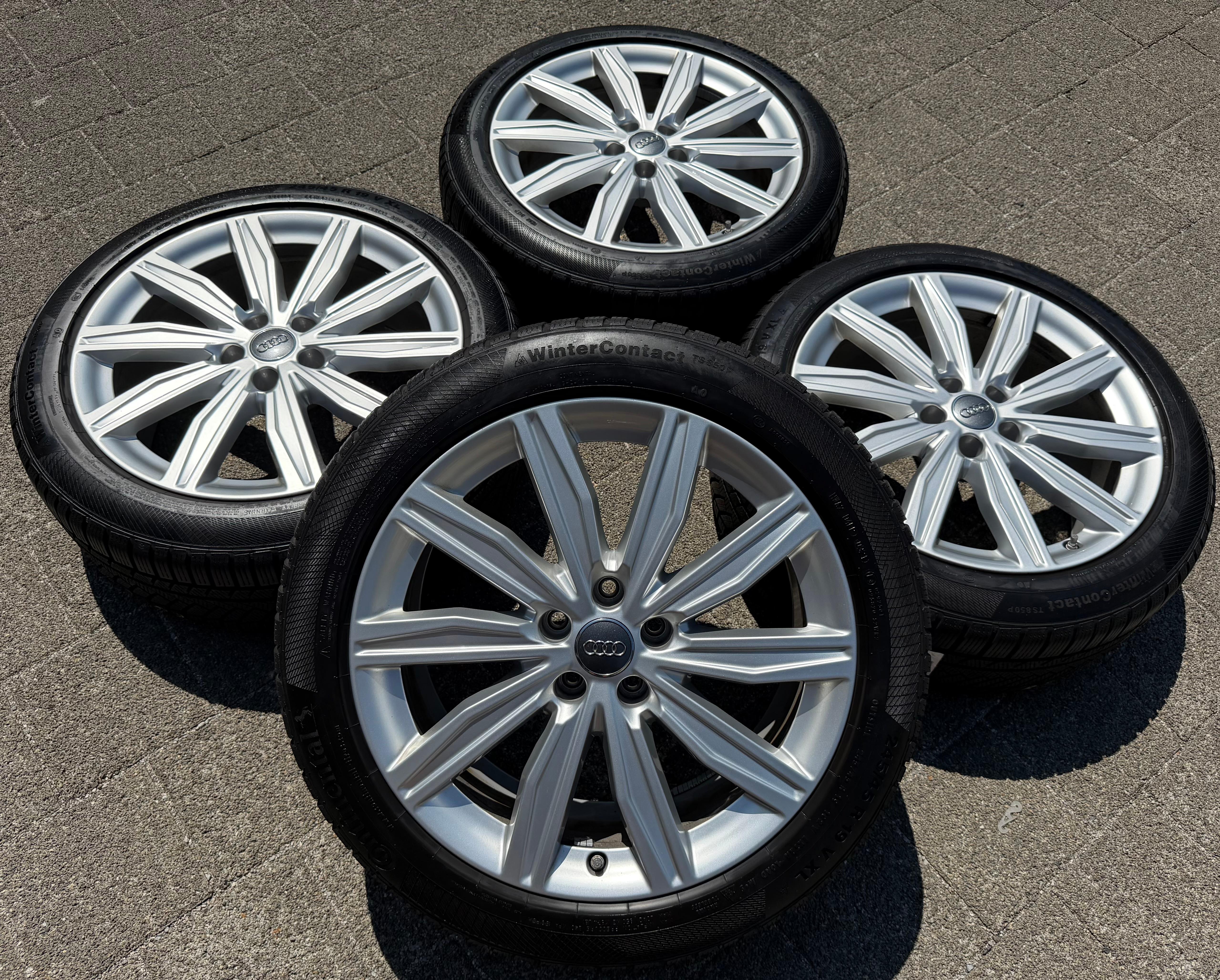 4 llantas de aluminio originales de invierno de 19" para Audi A6 S6 C8 4K 4K0601025M 245/45R19 102V con sistema de control de presión de neumáticos (TPMS)