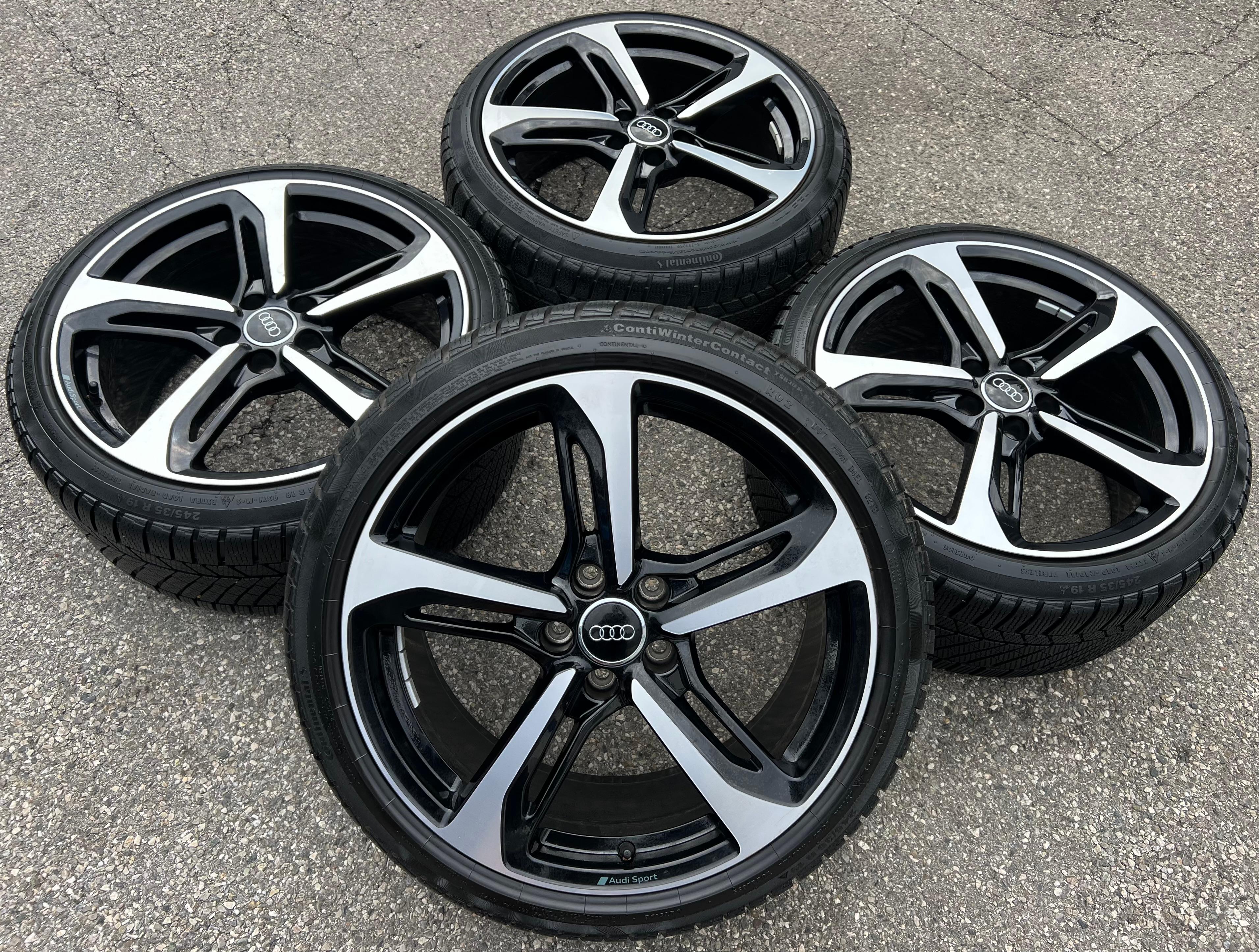 4 ORIGINELE 19" ALUMINIUM WINTERWIELEN AUDI TT 8S 8S0601025B 245/35R19 93W "BLADE" GRATIS LEVERING