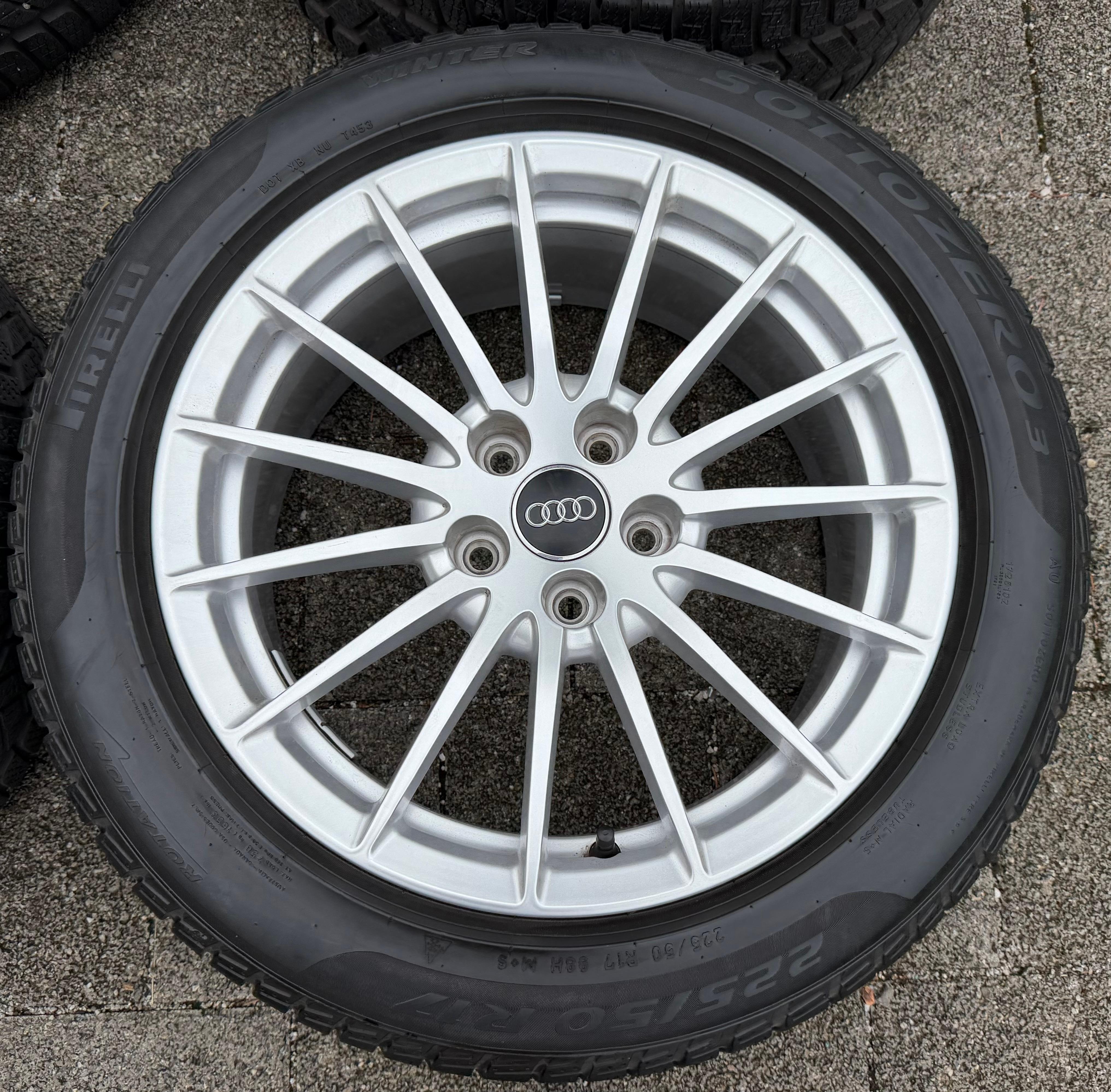 4 roues hiver complètes en aluminium d’origine 17" Audi A5 F5 8W 225/50R17 98H 8W0601025AE Pirelli
