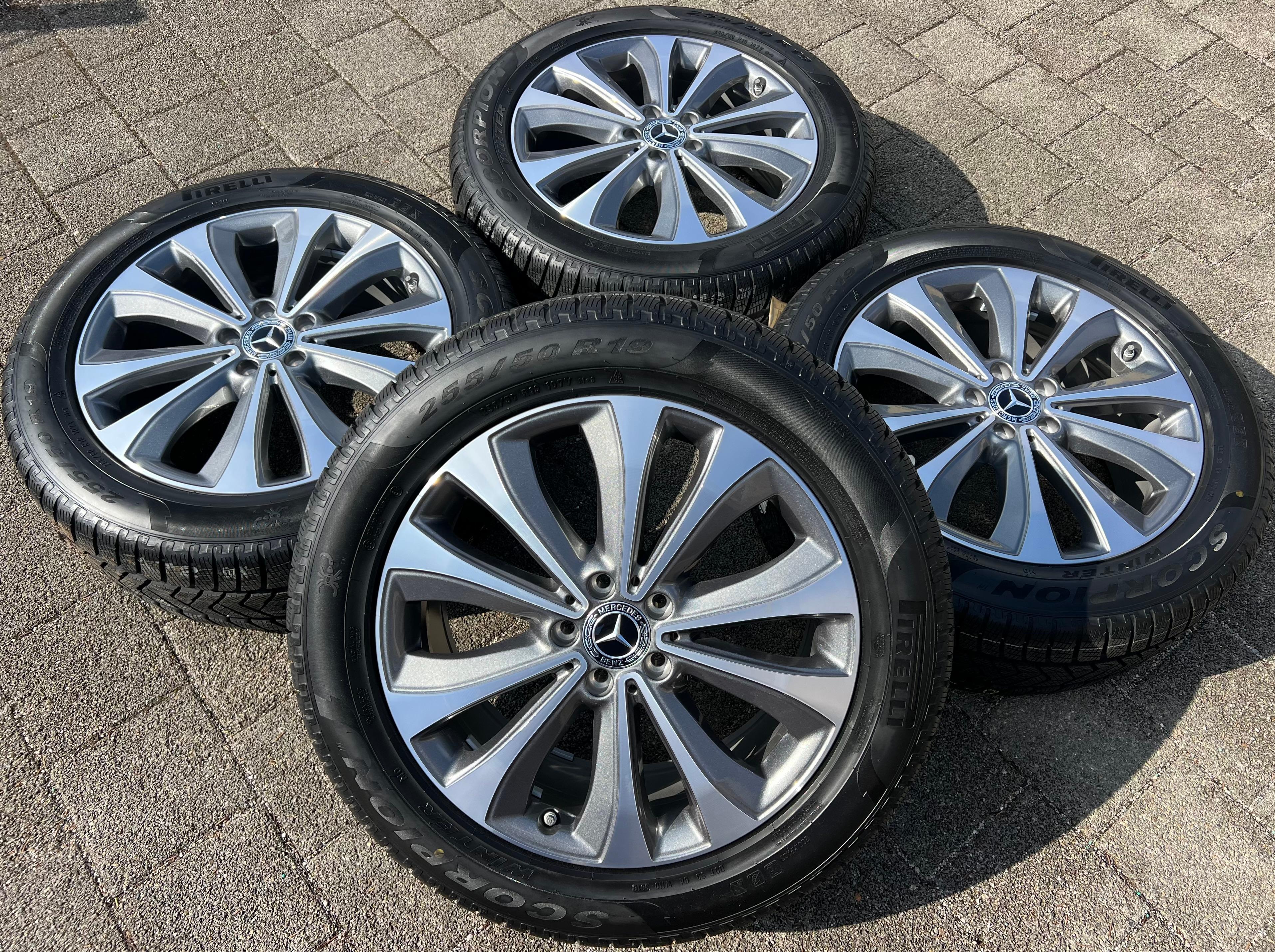 4 ORIGINAL 19" ALU WINTERRÄDER MERCEDES GLE V167 W167 A1674010100 RDKS