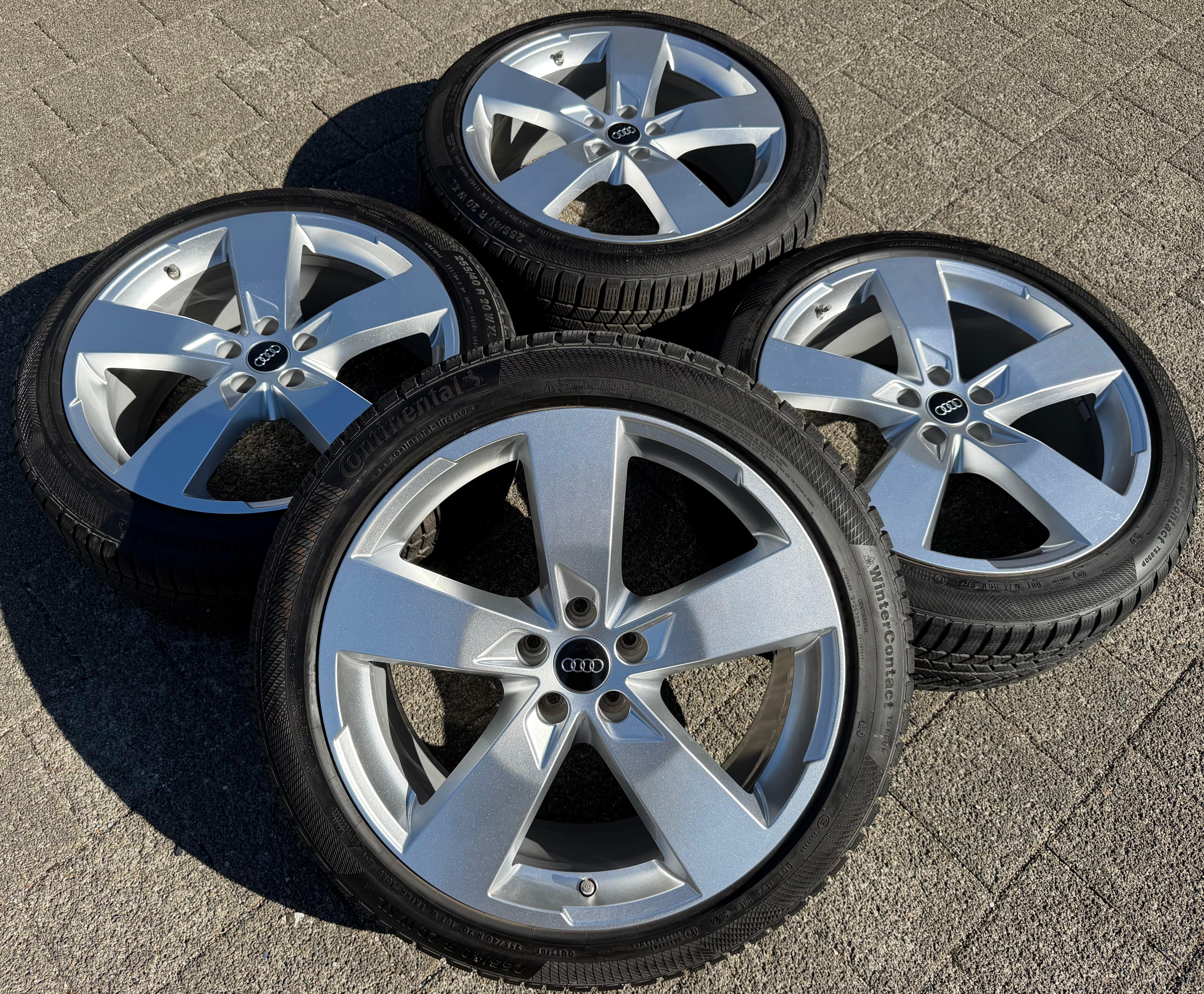 4 Original 20" Alu Winterräder Audi A6 S6 C8 F2 4K0601025K 2022 255/40R20 101W Continental