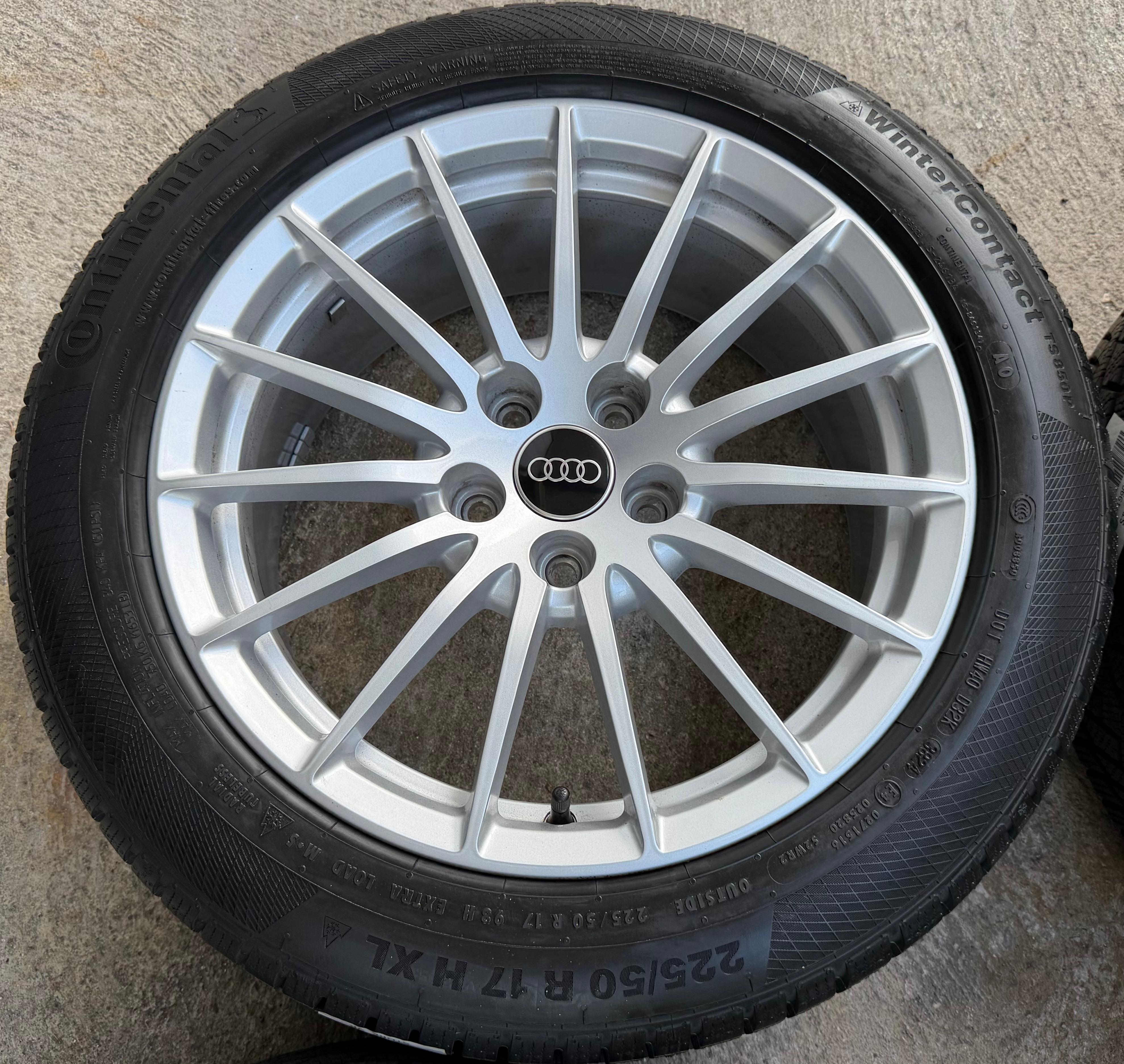 4 ORIGINAL 17" ALU WINTERRÄDER AUDI A5 F5 8W 225/50R17 98H 8W0601025AE CONTINENTAL
