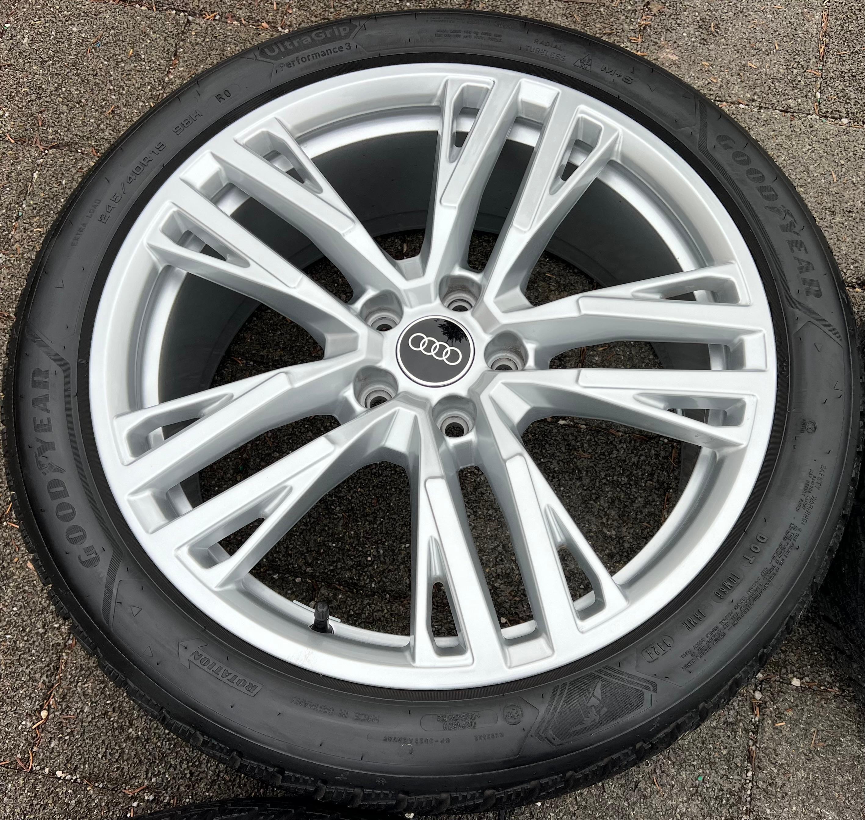 4 RUEDAS DE ALUMINIO DE INVIERNO ORIGINALES DE 19" AUDI A5 S5 FU2 B10 8B3601025AS 245/40R19 98H 2024