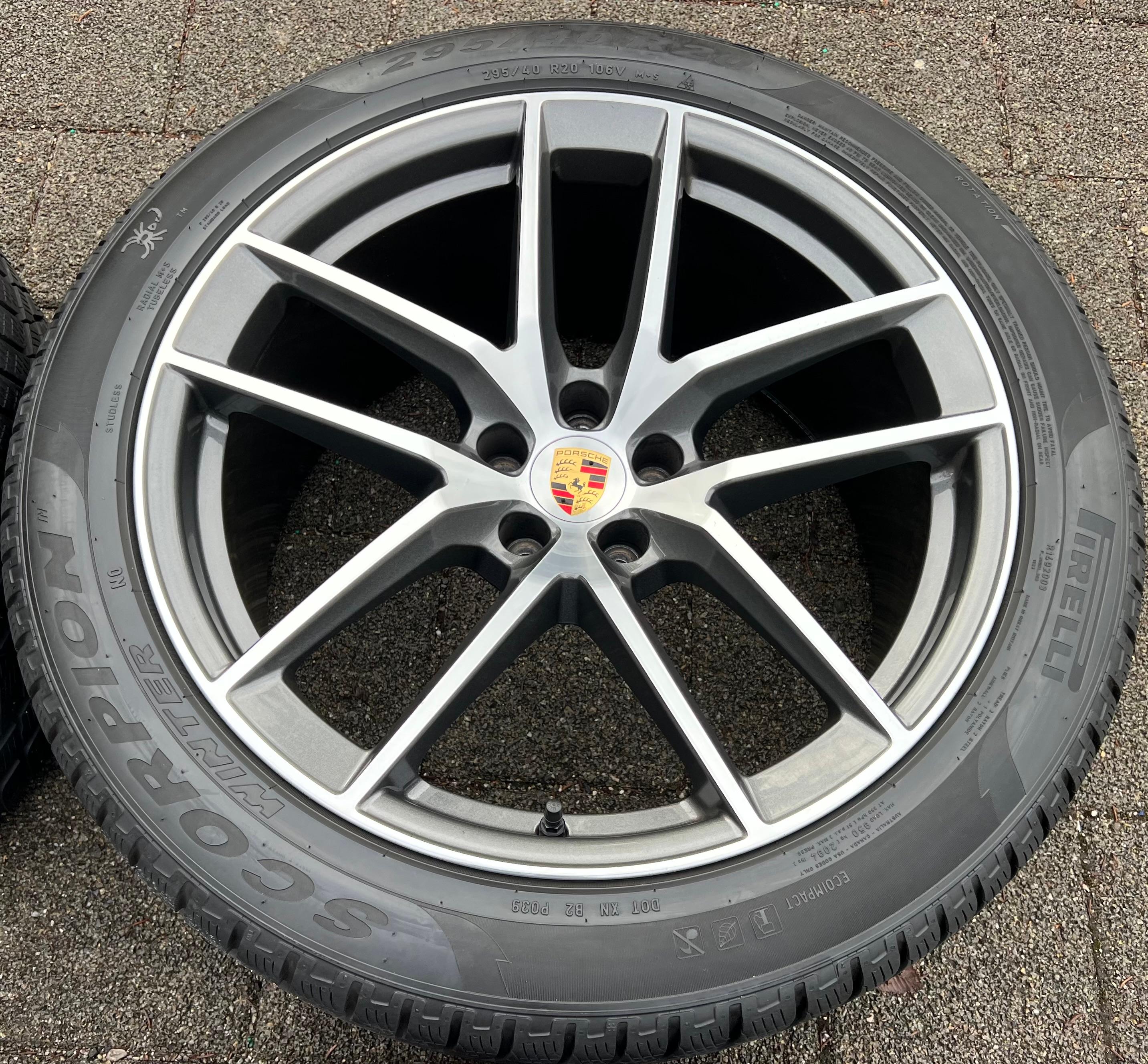 4 ORIGINAL 20" ALU WINTERRÄDER PORSCHE MACAN 265/45R20 104V 295/40R20 106V RDKS