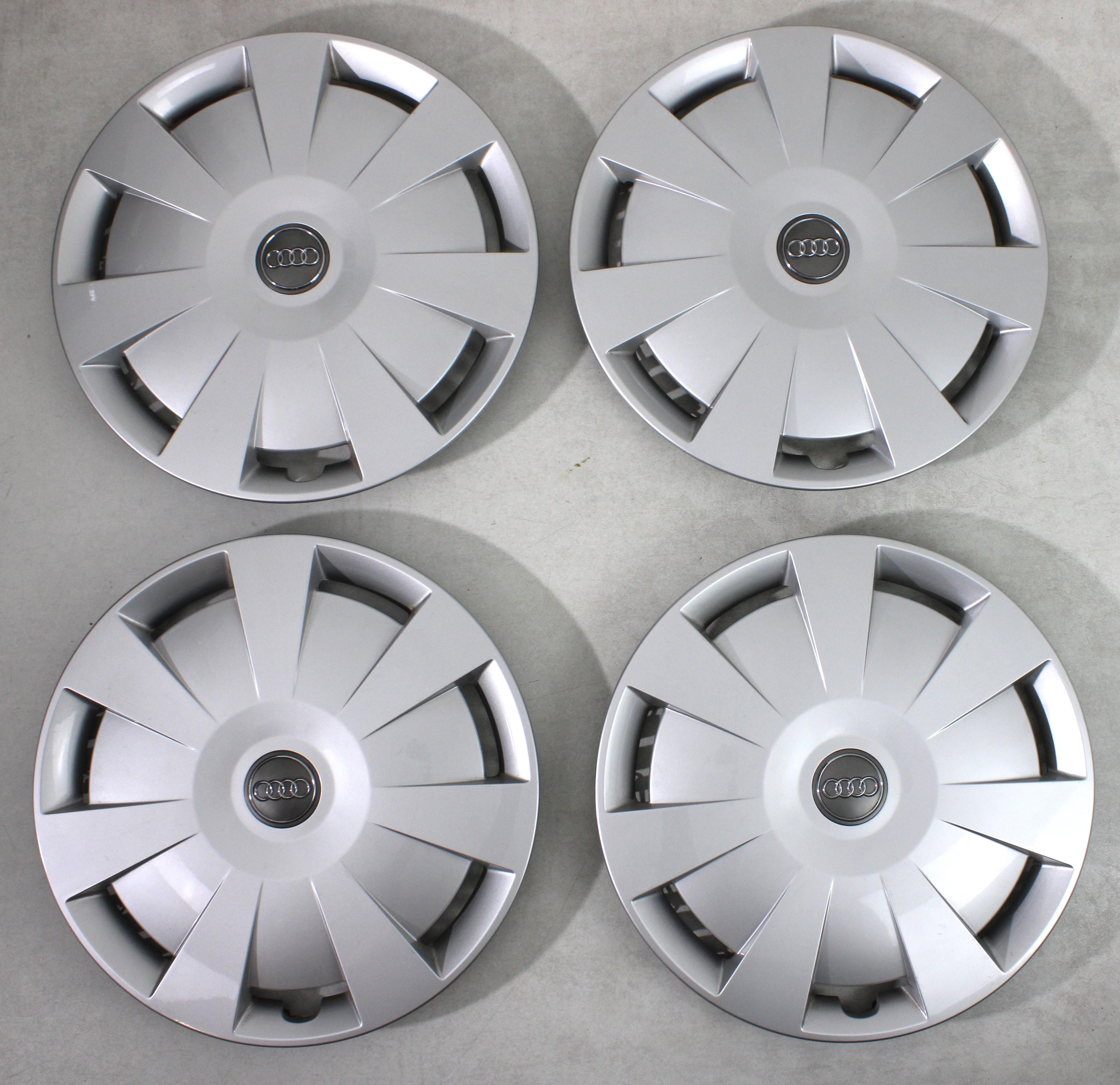 4 TAPACUBOS ORIGINALES DE 16" PARA AUDI A3 A4 Q2 8V0601147D, TAPACUBOS DE 16 PULGADAS CON ENVÍO GRATUITO