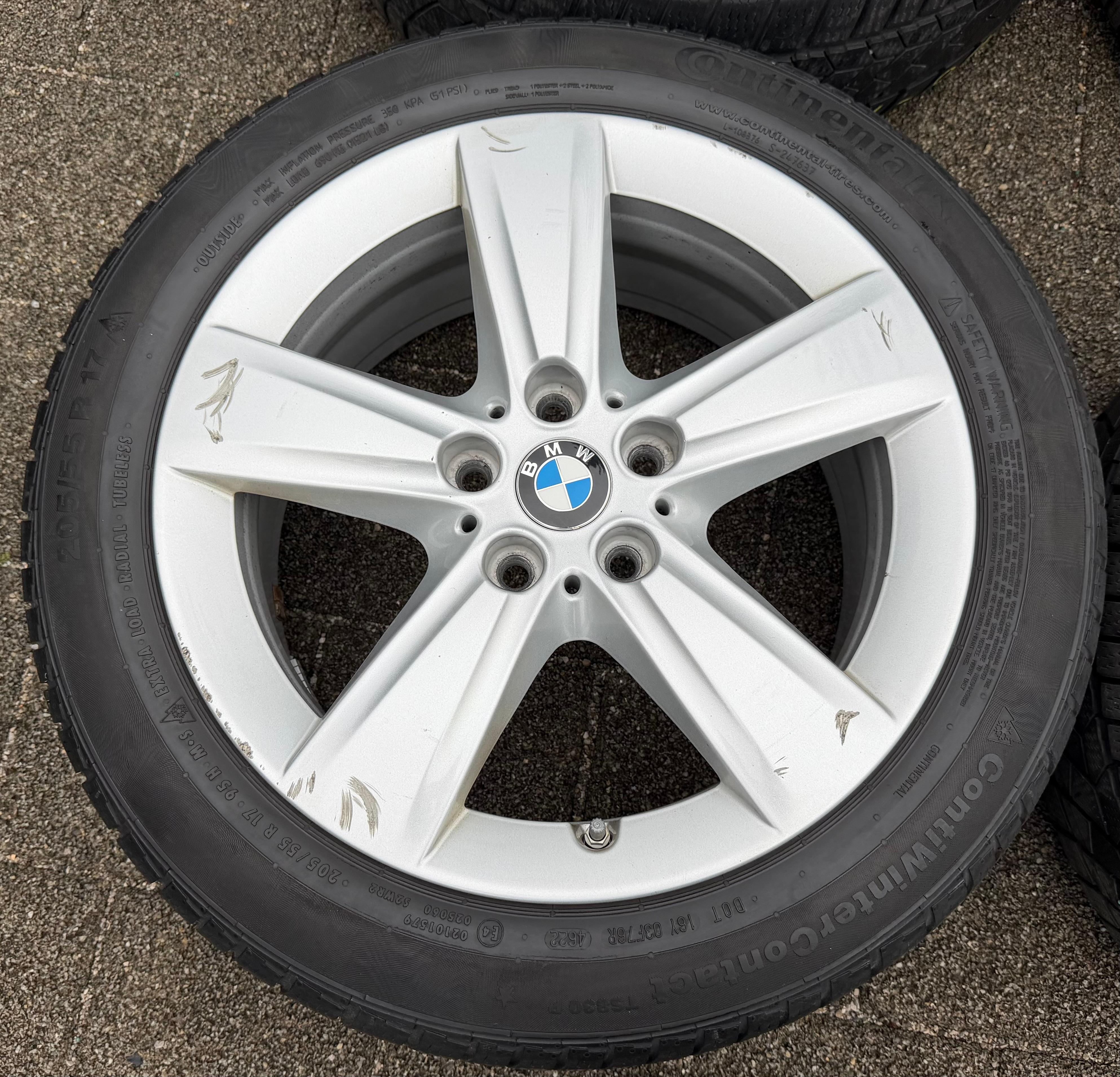 4 RUEDAS DE INVIERNO ORIGINALES DE ALEACIÓN DE 17" PARA BMW SERIE 2 ACTIVE TOURER F45 GRAND TOURER F46 6855087 NUEVAS, ENVÍO GRATUITO