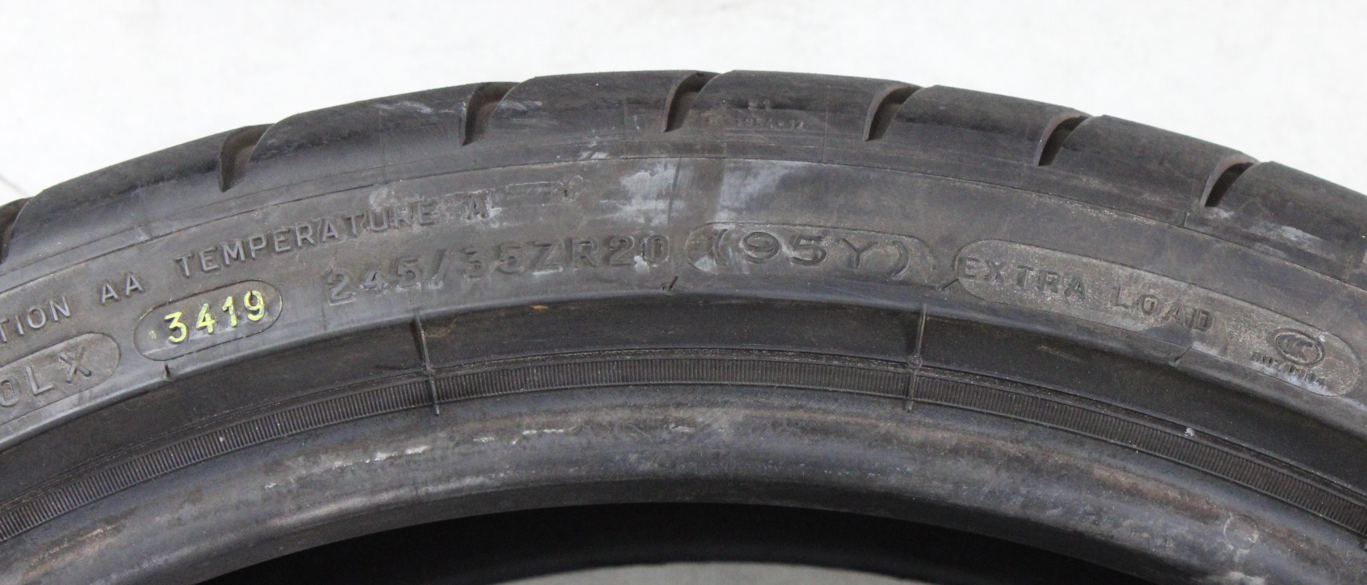 2 x 245/35R20 95Y Sommerreifen Michelin Pilot Sport Cup 2 N1  4,5-5mm 2019 XL