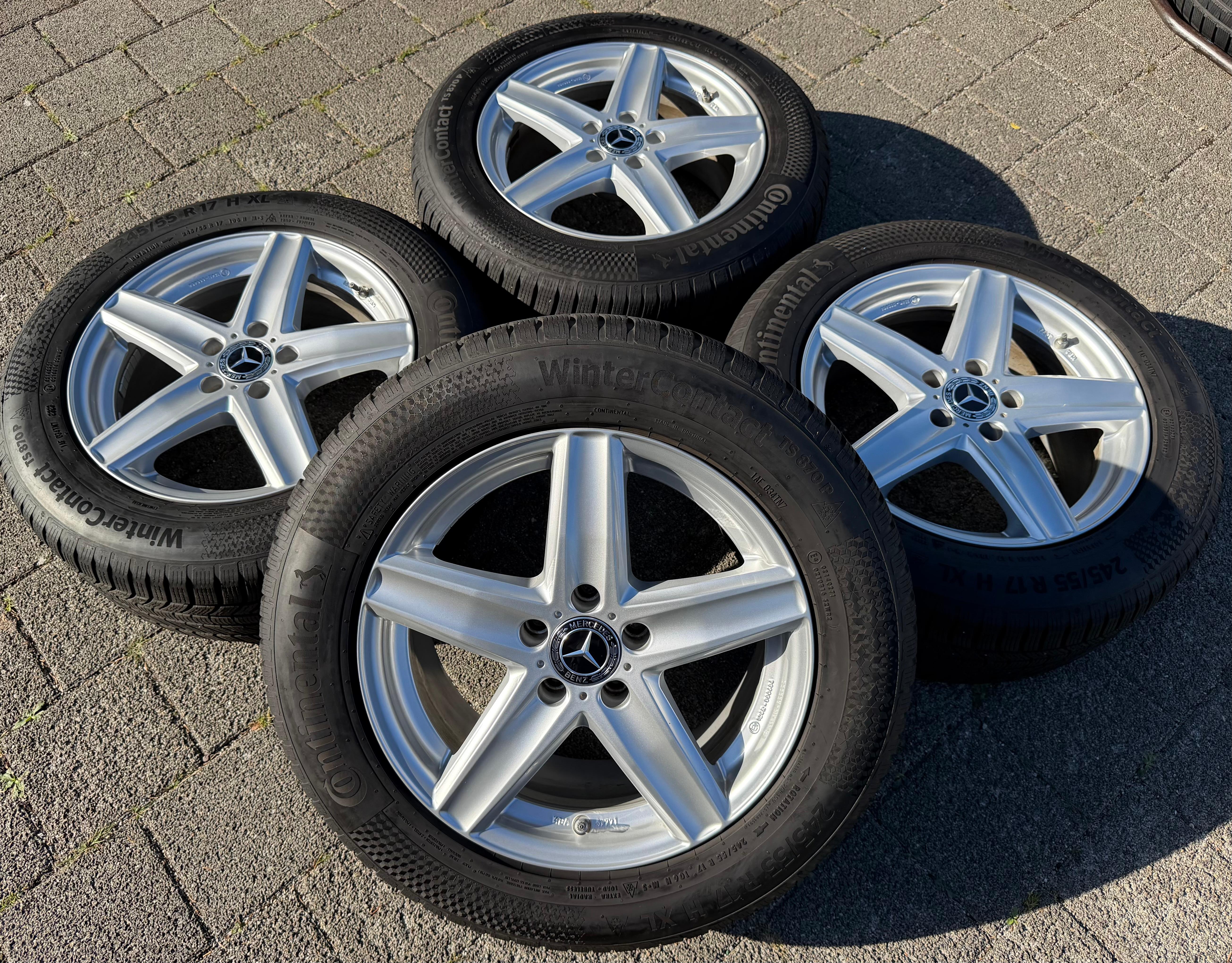 4 Alu 17" Winterräder Mercedes Vito Viano V-KLasse W639 W639/4 W639/5 245/55R17 106H