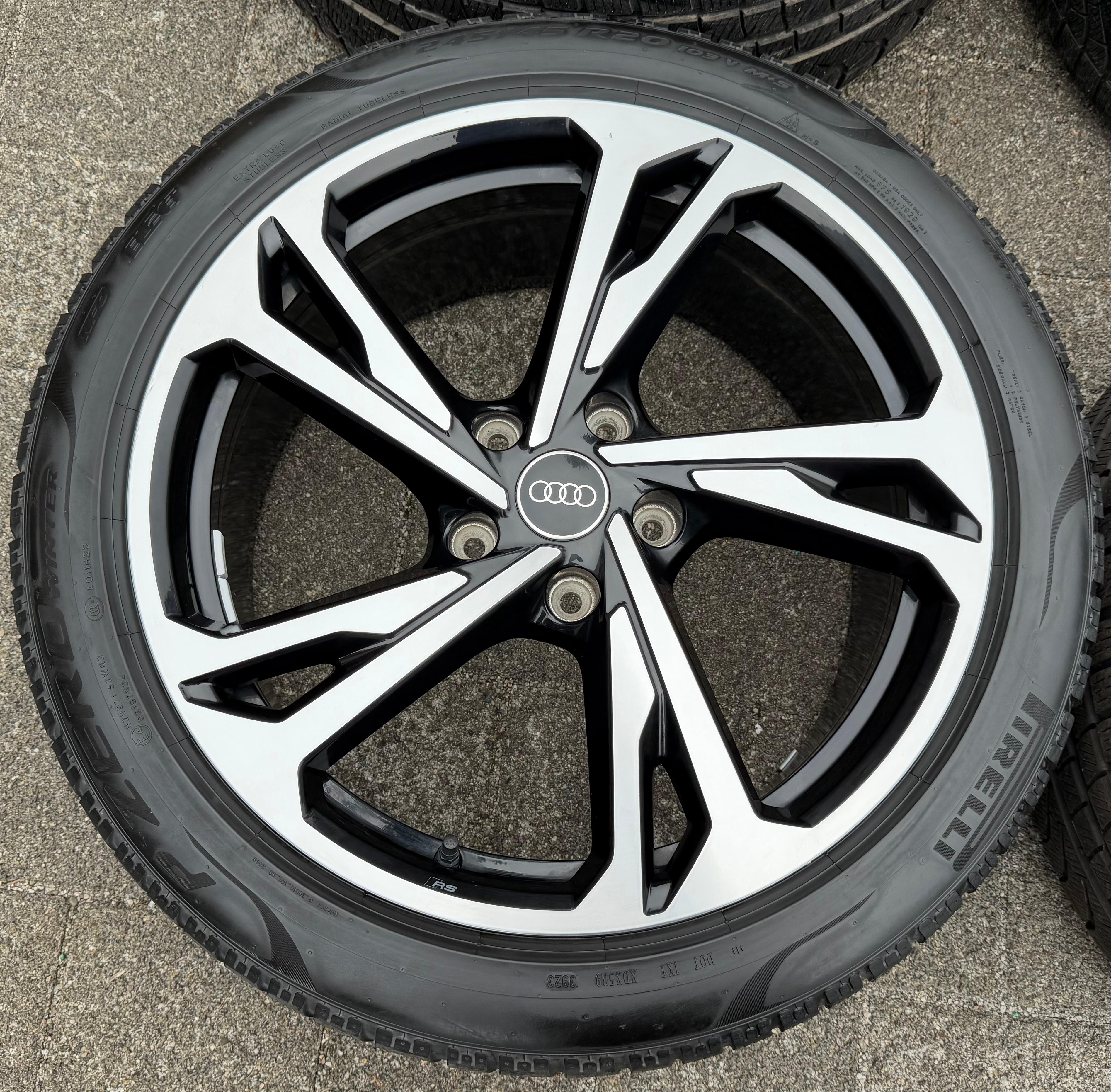 4 ORIGINAL 20" ALUFELGEN AUDI E-TRON GT RS 4J3601025AL 4J3601025AM TOP FREIHAUS