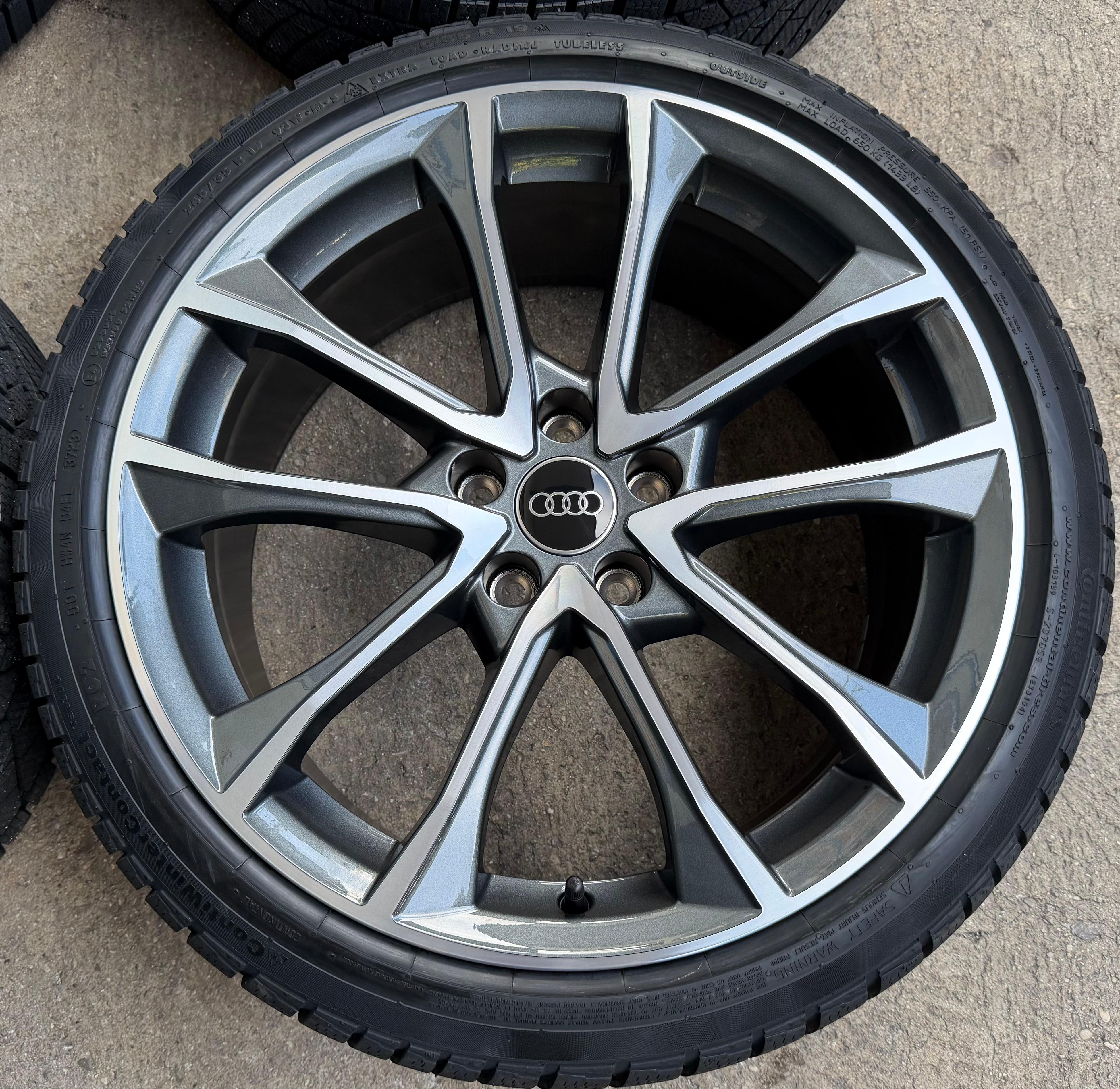 4 Original 19" Alu Winterräder Audi A4 S4 8W B9 8W0601025BF 245/35R19 93W NEU