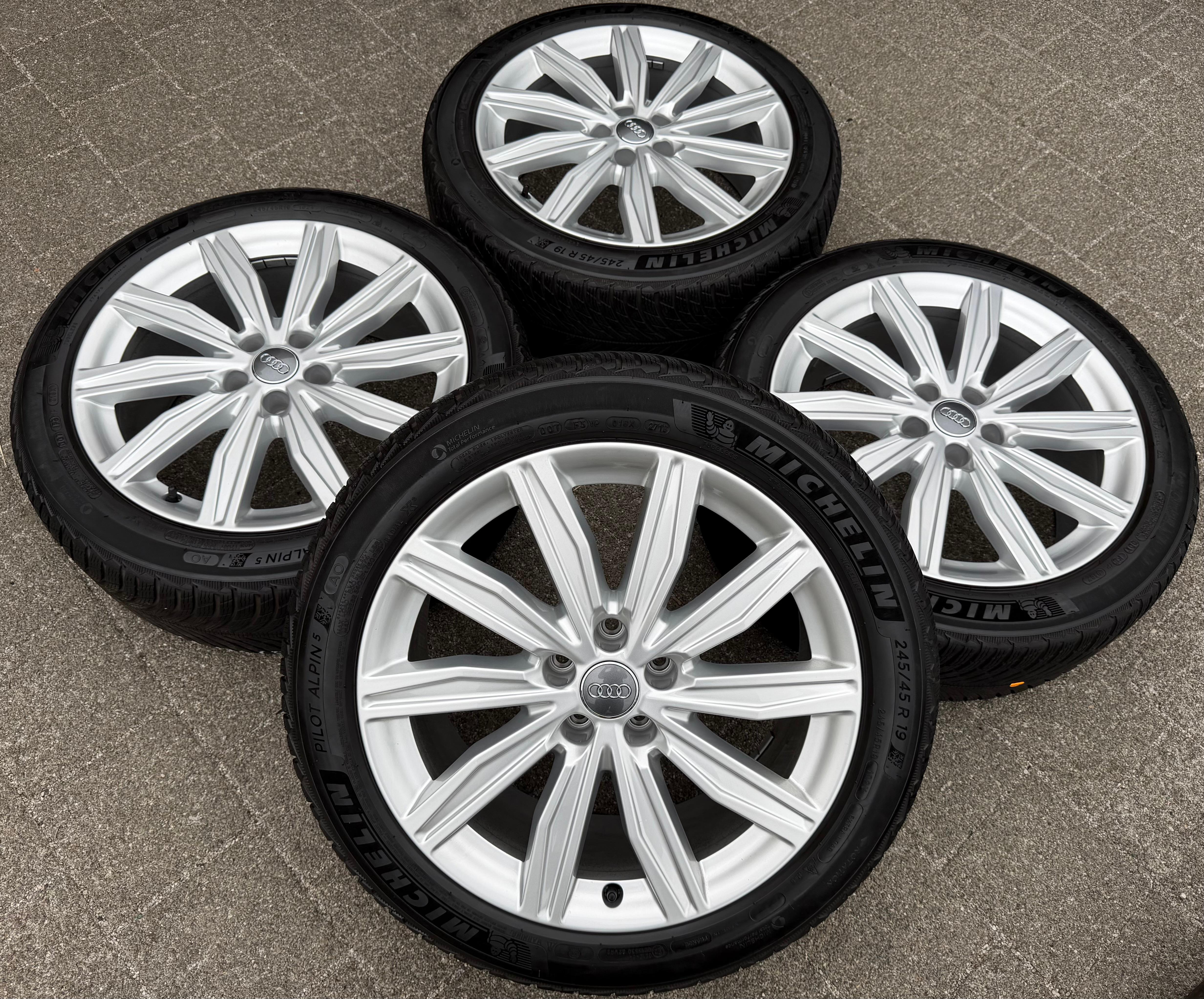 4 Original 19" Alu Winterräder Audi A6 S6 C8 4K 4K0601025M 245/45R19 102V Michelin