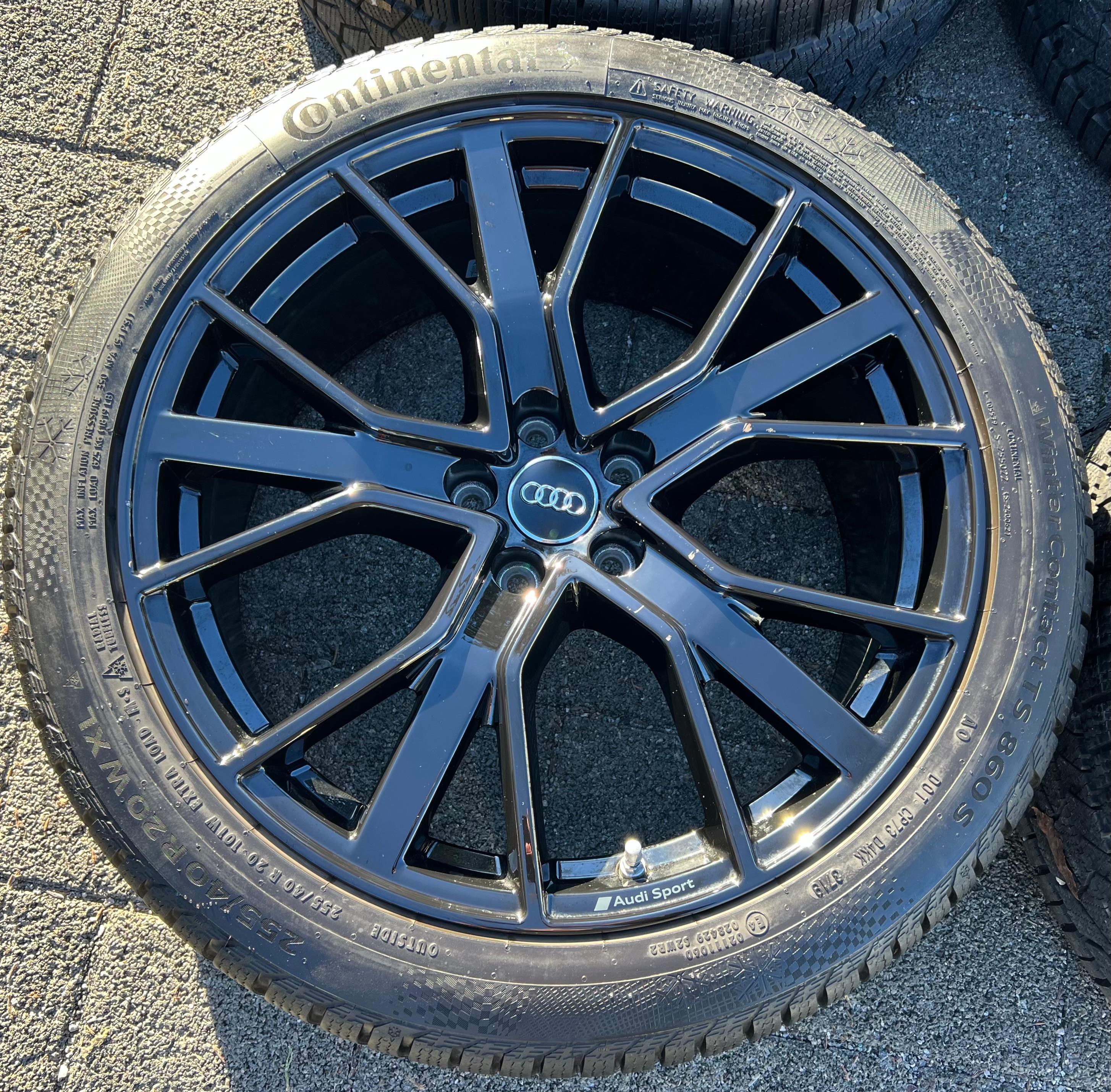 4 ORIGINAL 20" ALU WINTERRÄDER AUDI Q3 F3 RSQ3 83A601025T 255/40R20 101W CONTINENTAL