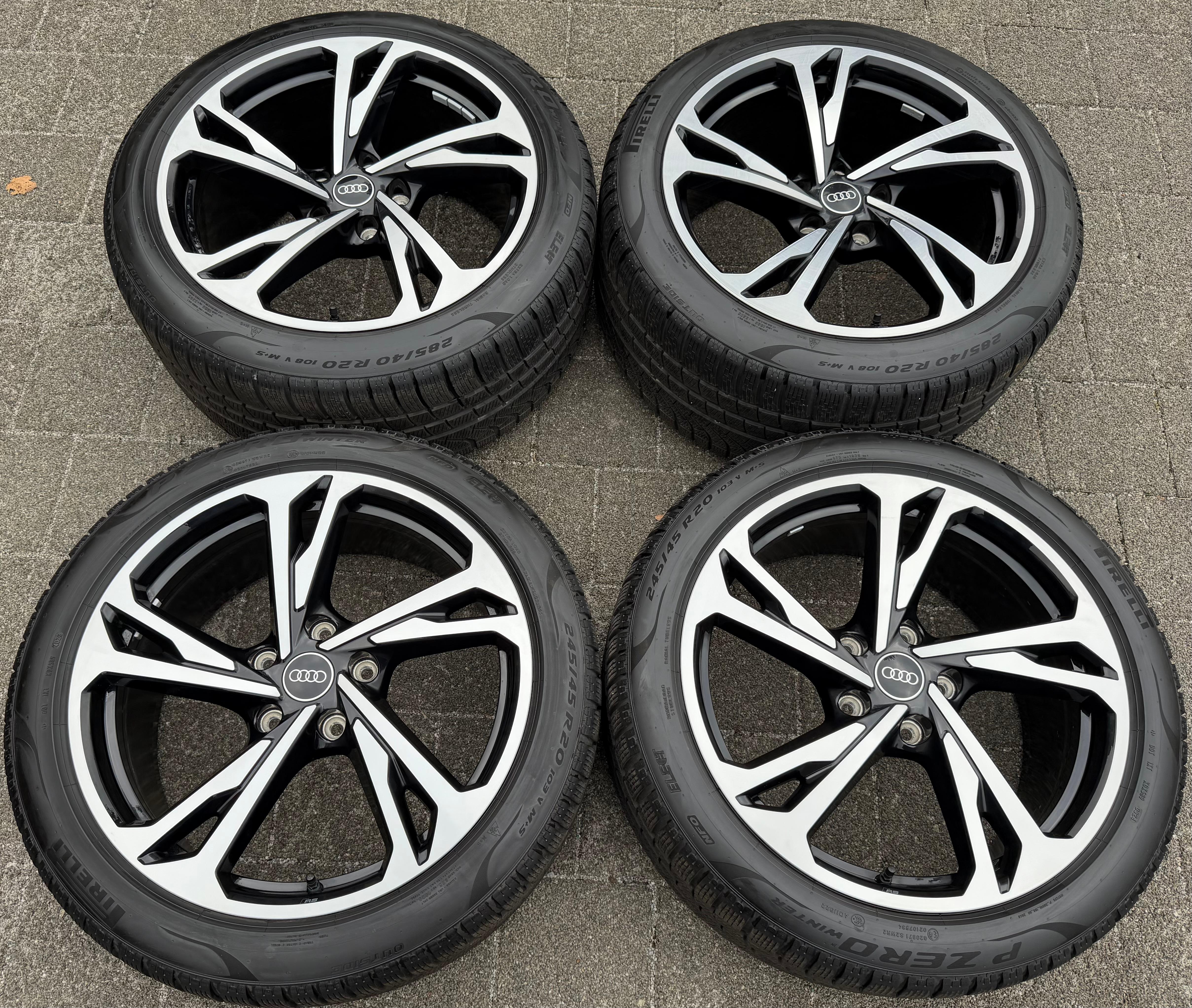 4 ORIGINAL 20" ALU WINTERRÄDER AUDI ETRON E-TRON GT 4J3601025AM 4J3601025AL