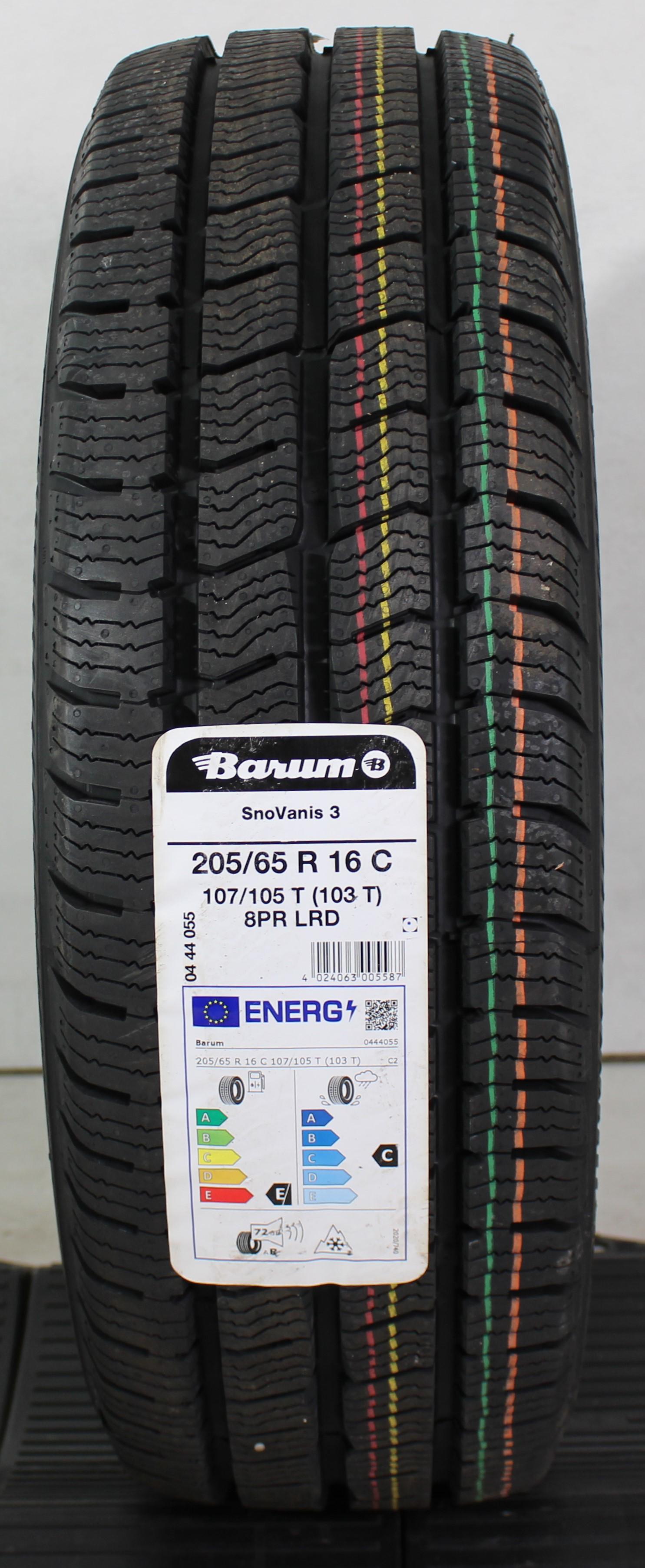 1 x 205/65R16C 107/105T Winterreifen Barum Snovanis 3 2022 NEU