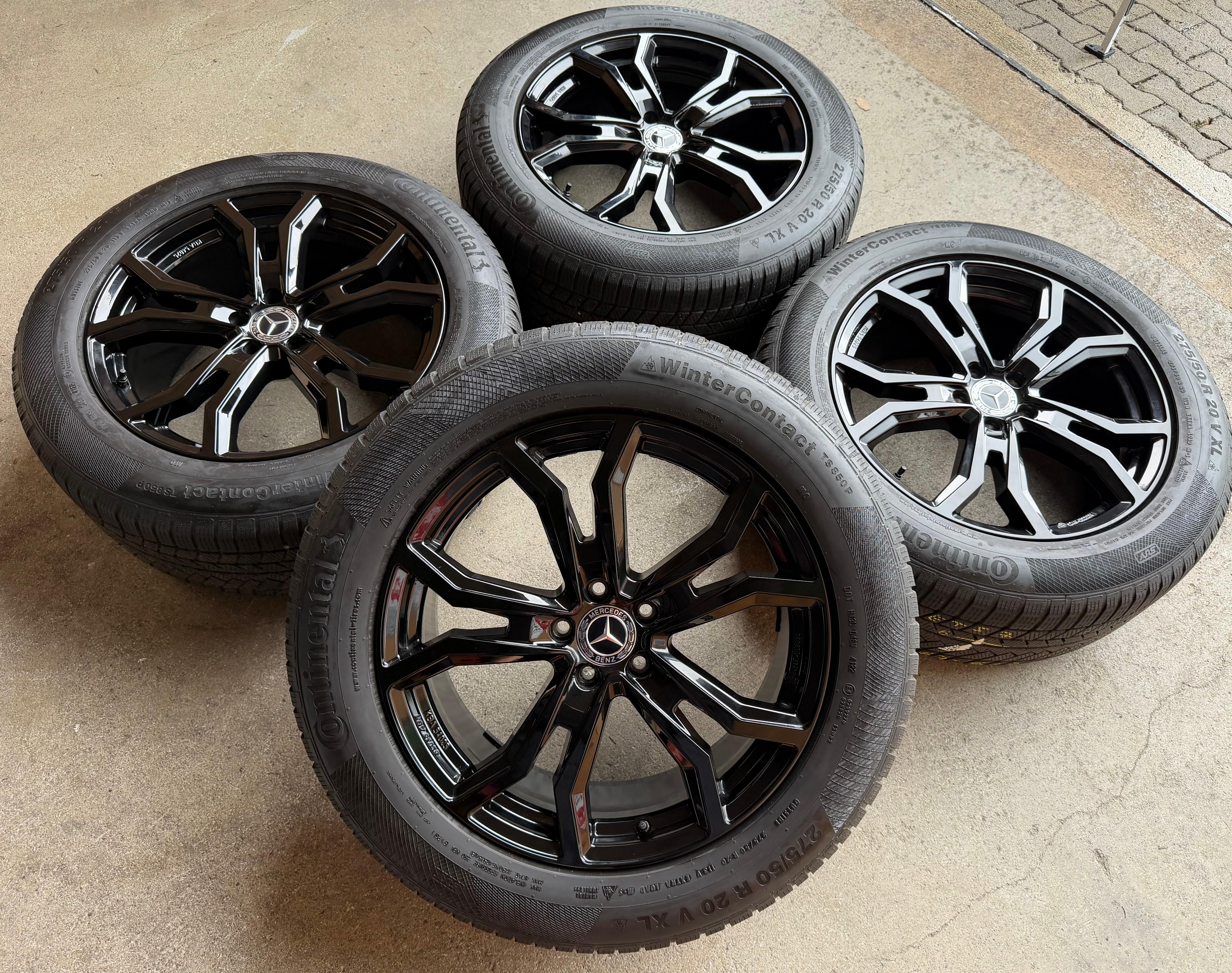 4 ALU 20" WINTERRÄDER MERCEDES GLE C167 V167 275/50R20 113V CONTINENTAL RDKS