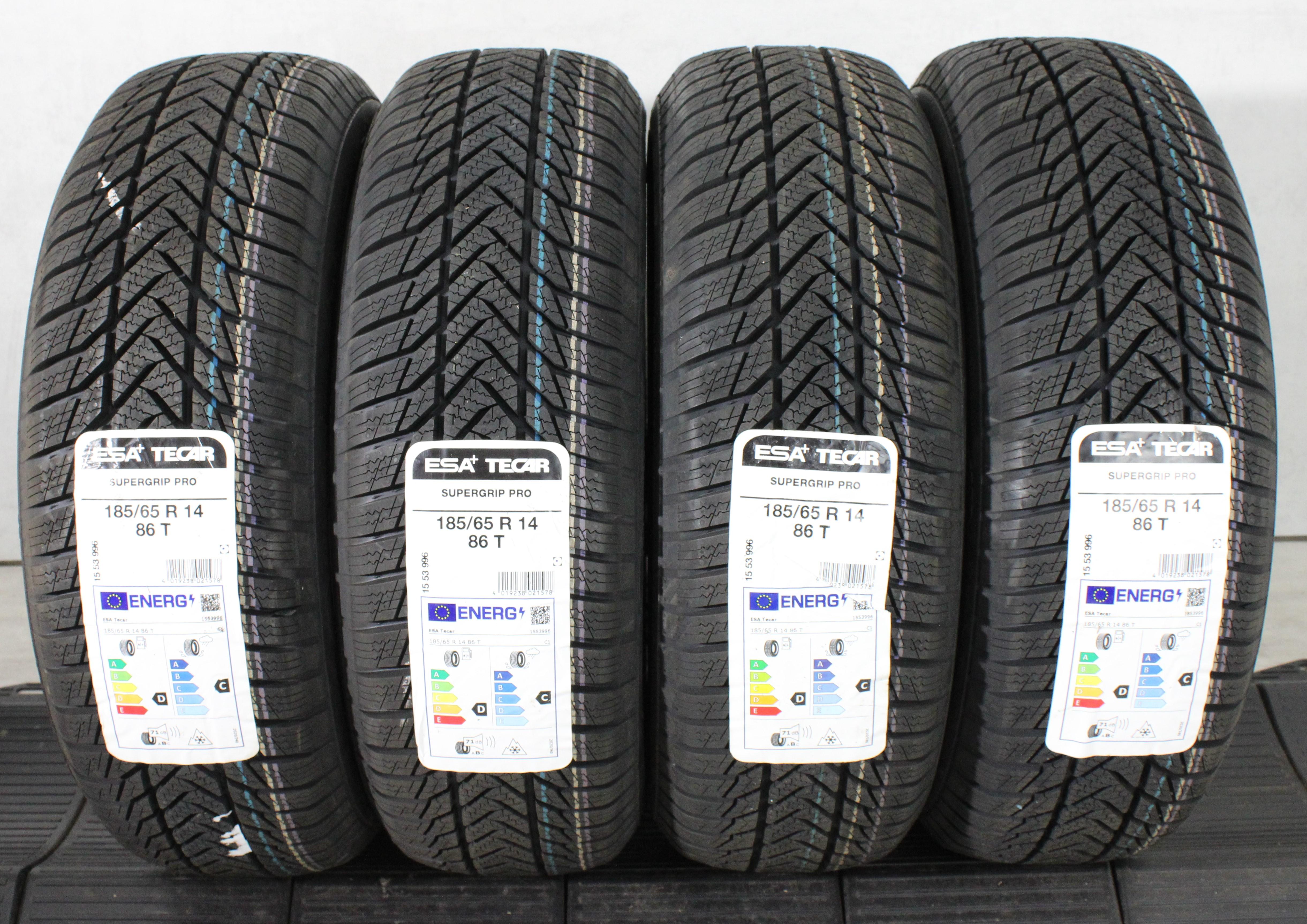 4 x 185/65R14 86T WINTERREIFEN Esa+ Tecar SuperGrip Pro 1x2021/3x2022
