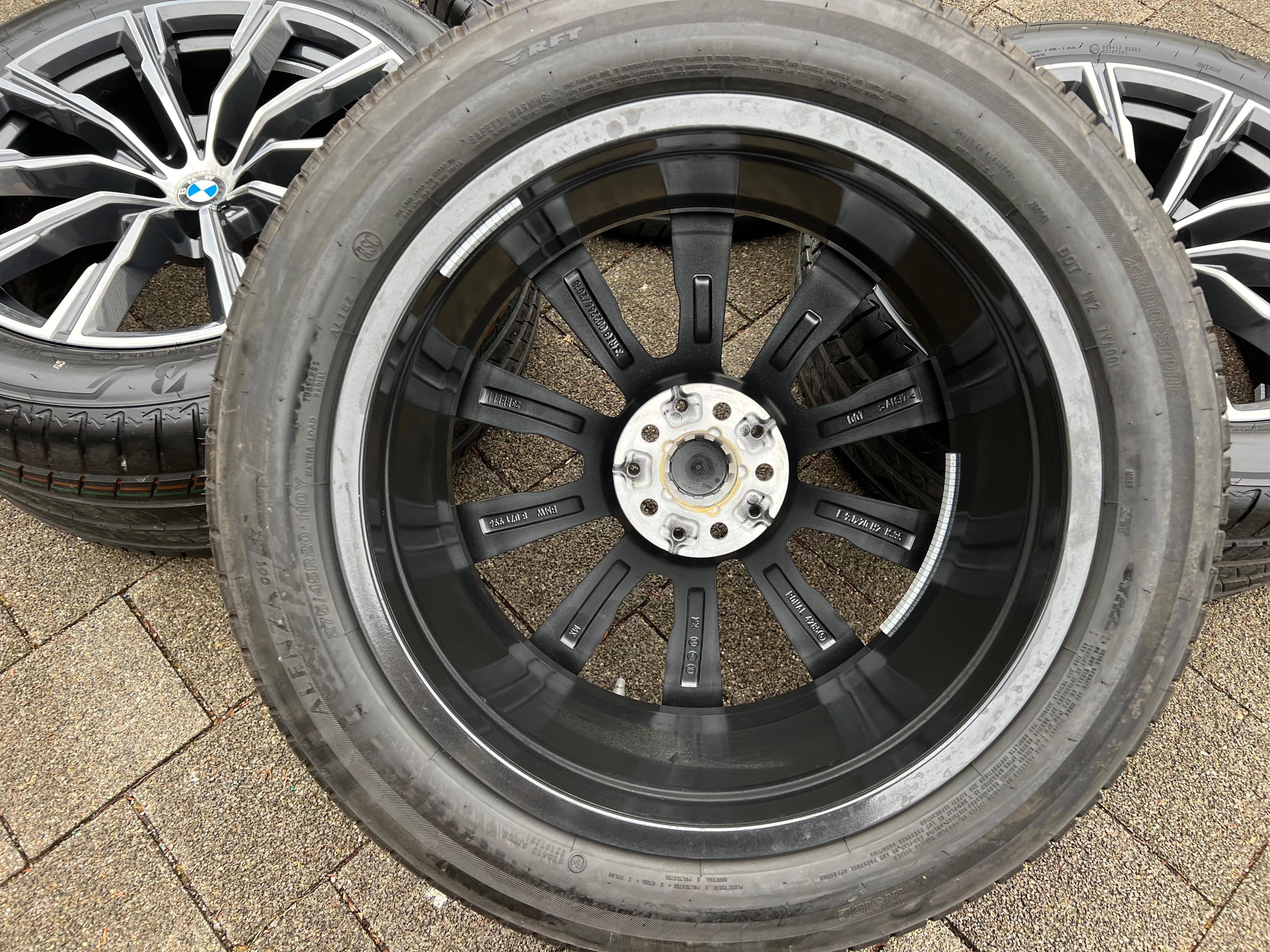 4 ORIGINAL 20" ALU SOMMERRÄDER BMW X5 G05 X6 G06 STYLING M740 275/45R20 110Y 305/40R20 112Y