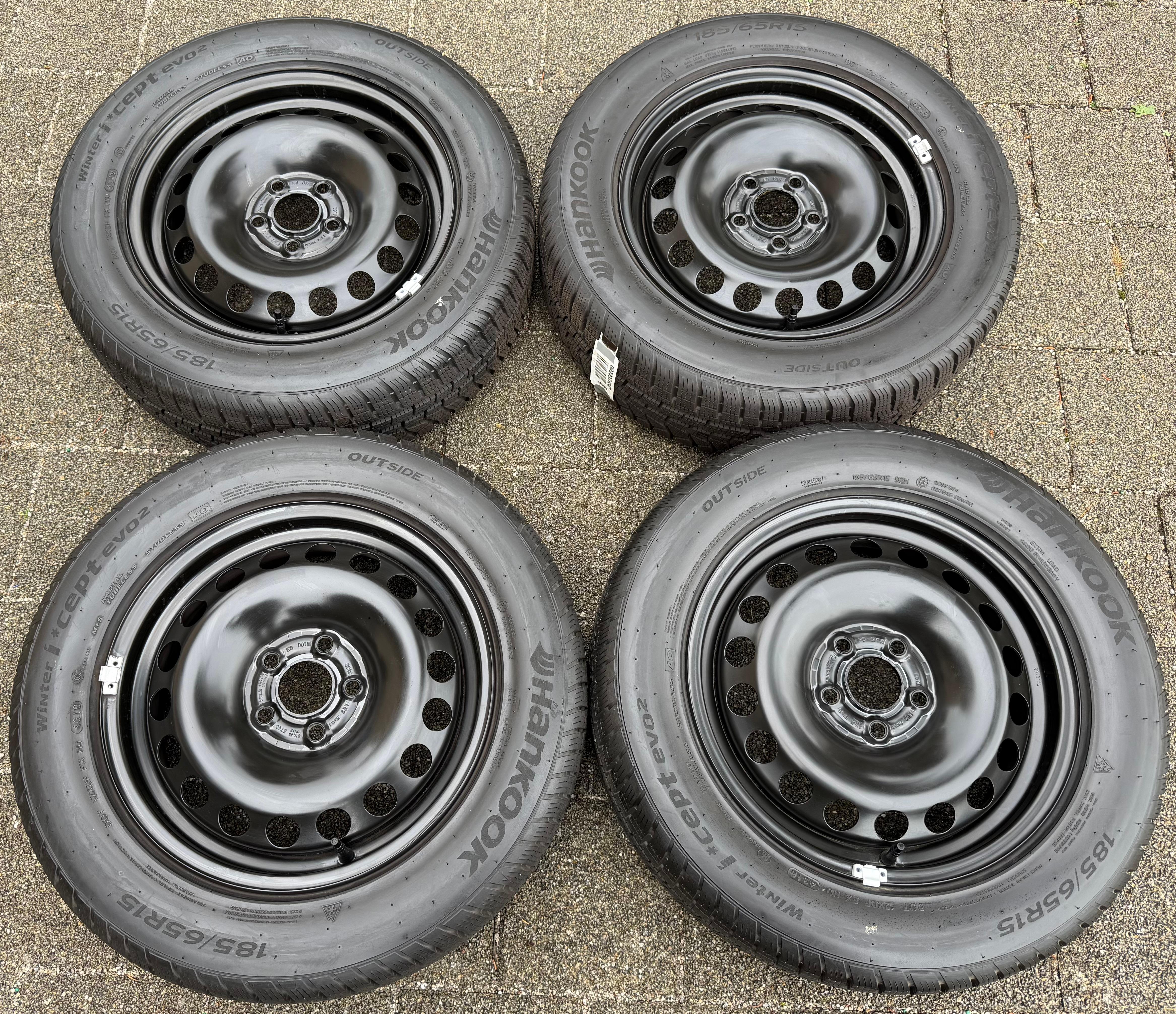 4 RUEDAS DE INVIERNO AUDI A1 CITY CARVER GB SEAT IBIZA ARONA KJ VW POLO AW 2G 185/65R15 92T