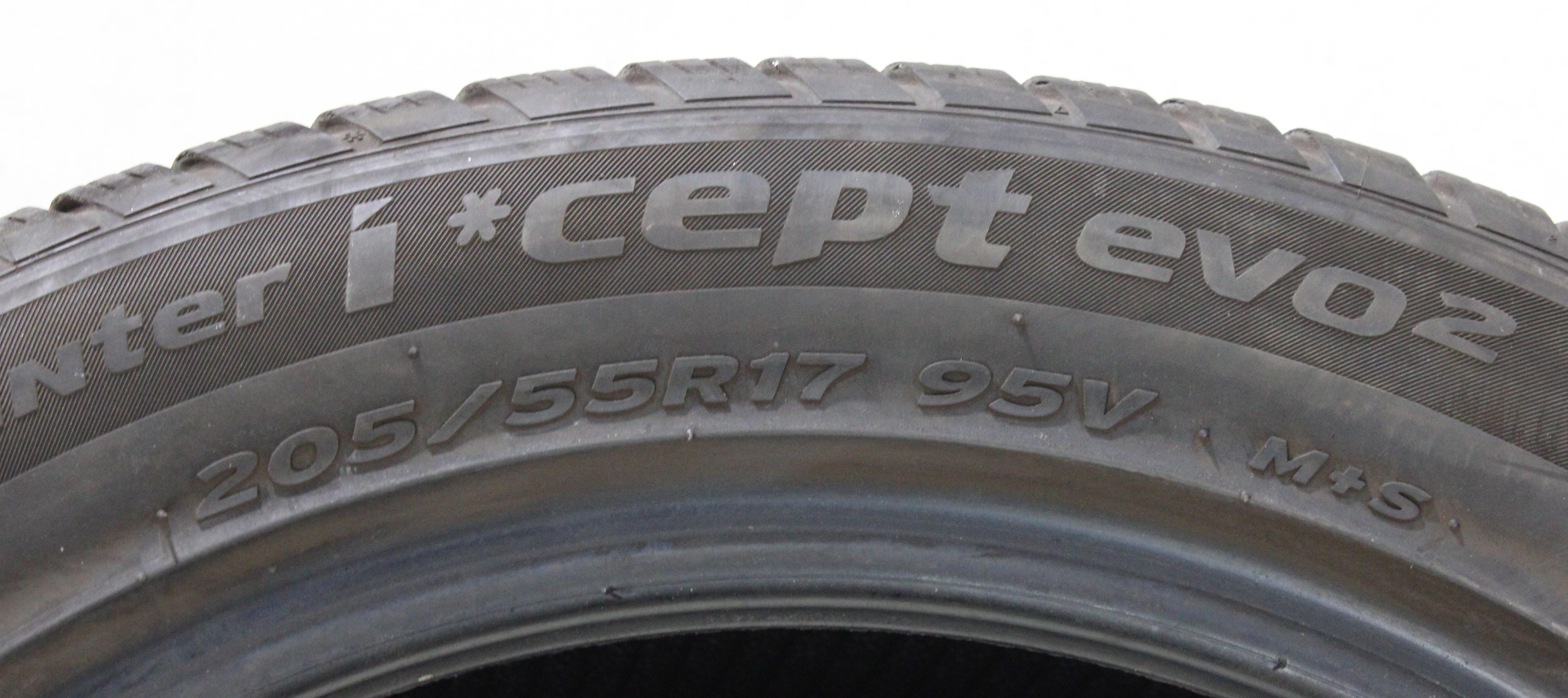 1 x 205/55R17 95V Winterreifen Hankook Winter I*Cept Evo 2 5,5mm 2021