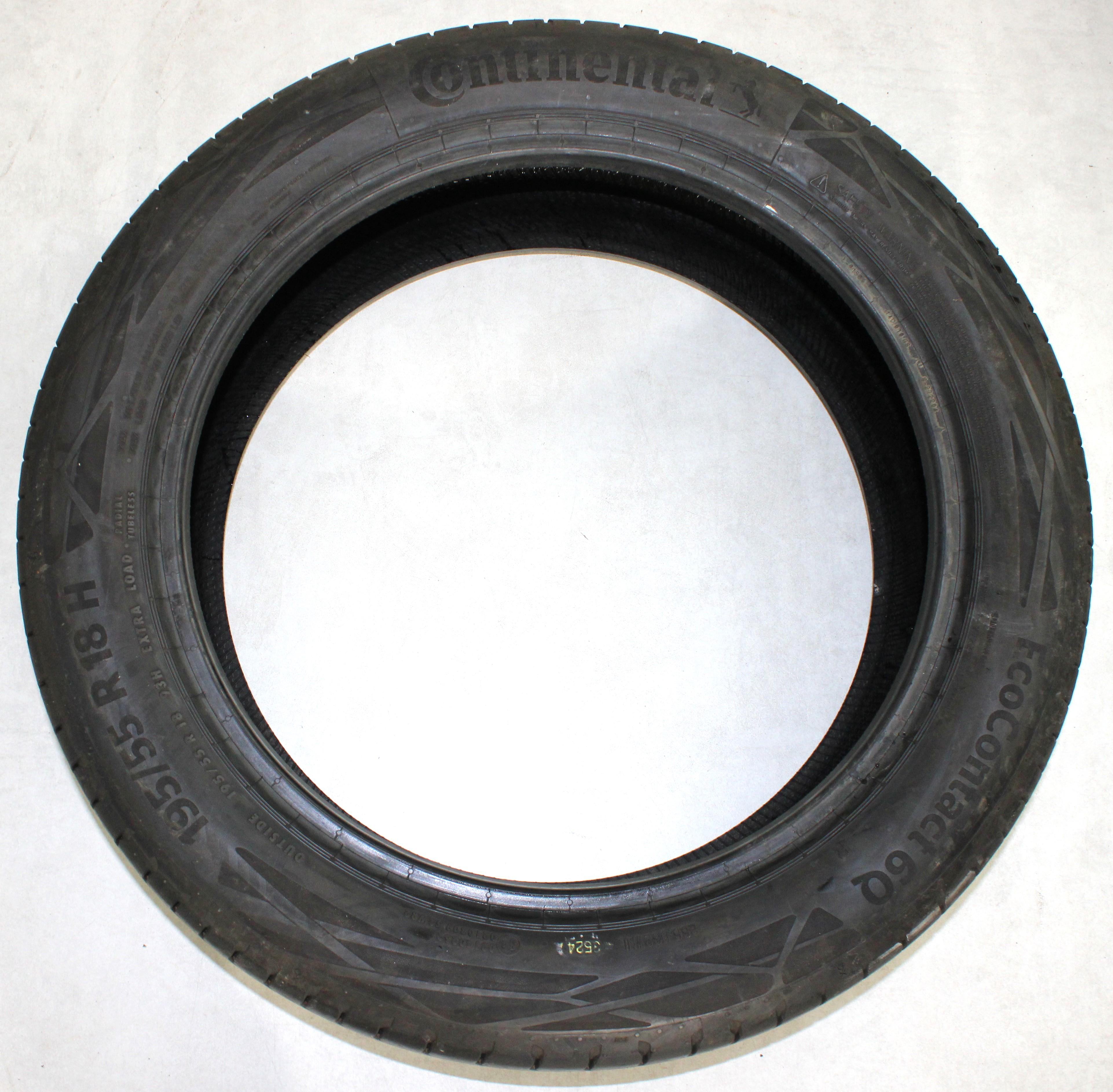 1 neumático de verano Continental Eco Contact 6Q R, 195/55R18 93H, 5,5-6 mm, 2024 XL