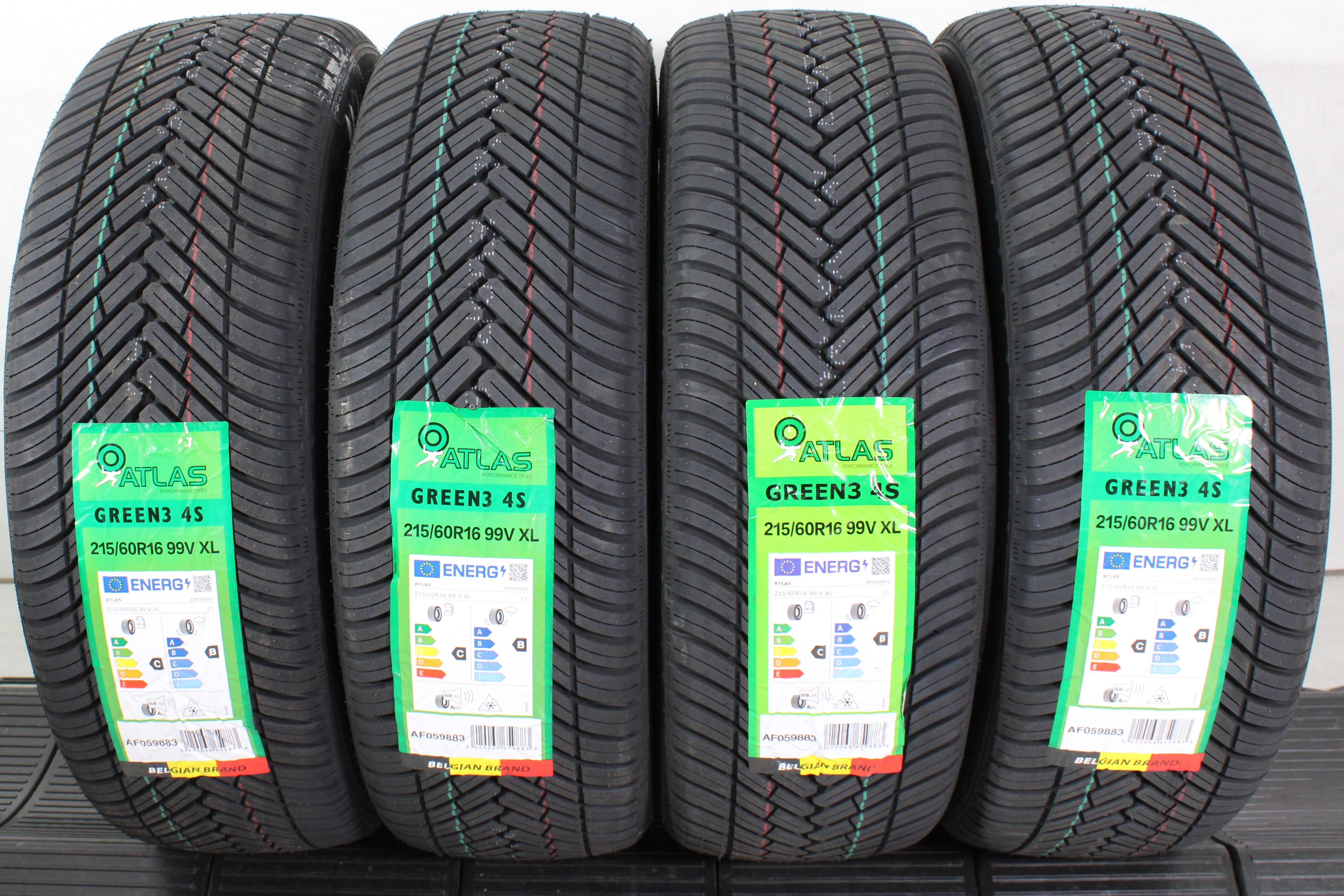 4 x 215/60R16 99V Ganzjahresreifen Atlas Green3 4S 2024 XL NEU