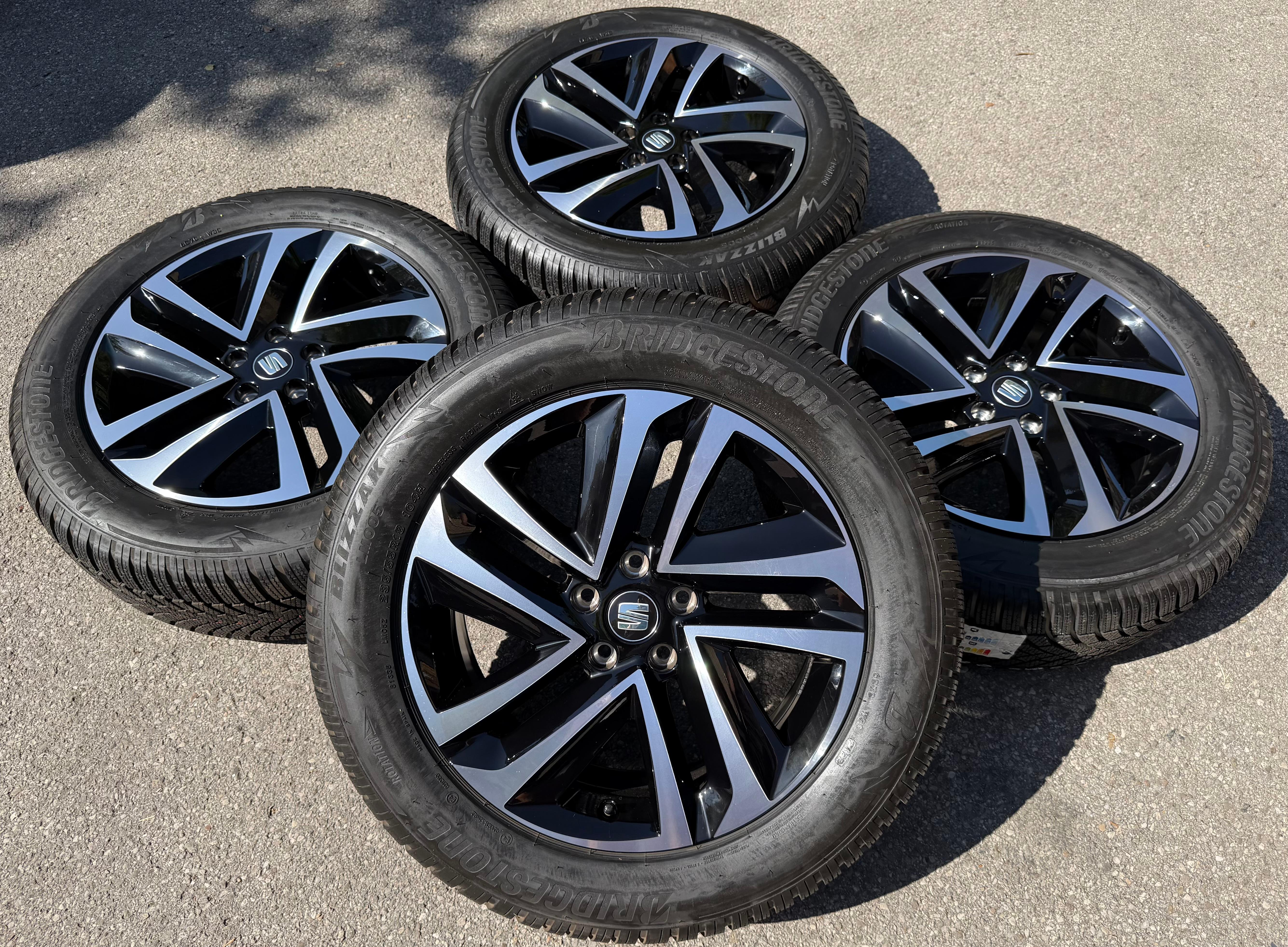 4 ORIGINAL 18" ALU WINTERRÄDER SEAT TARRACO 5FJ601025C 235/55R18 104H FREIHAUS