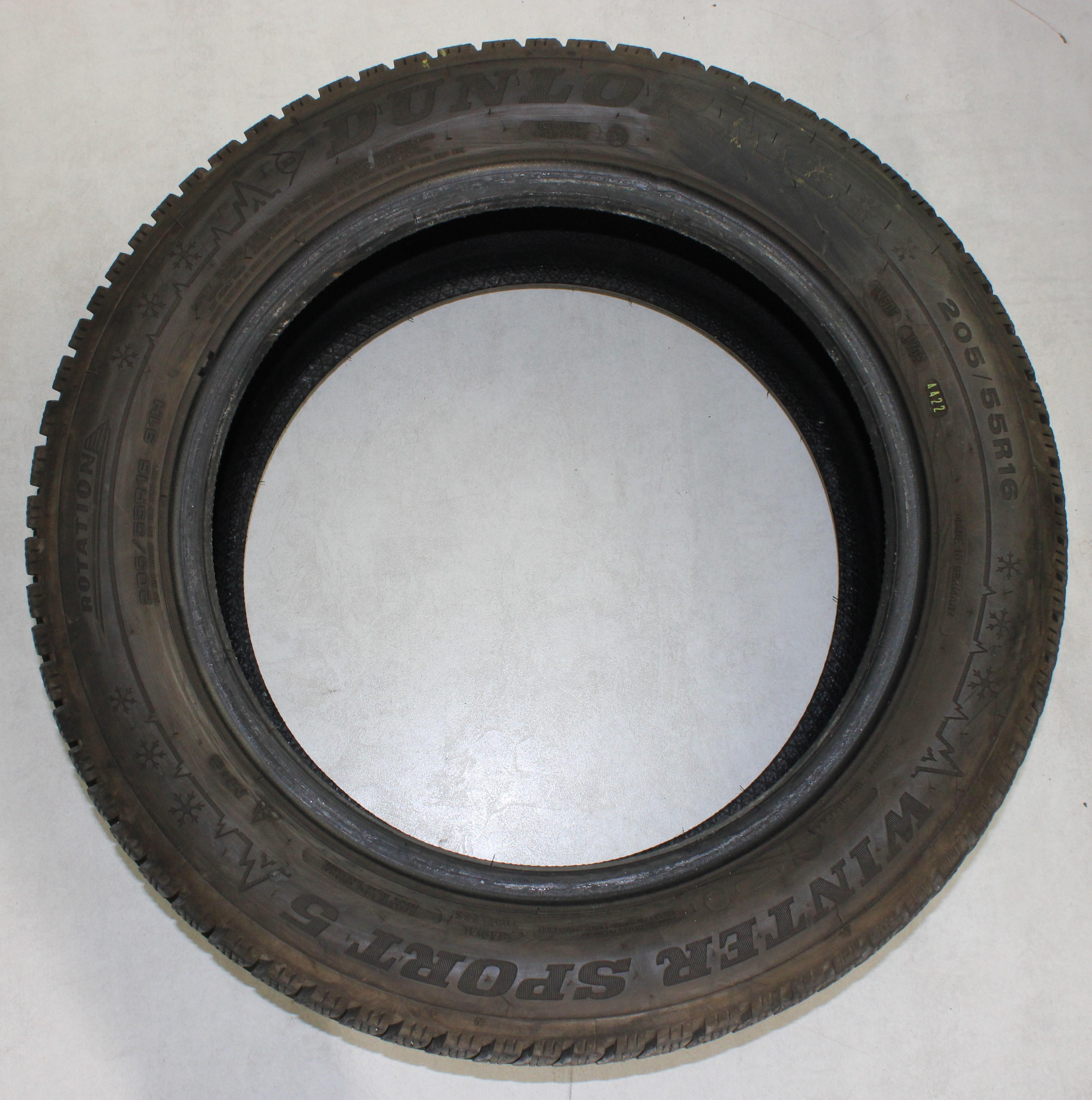 2 x 205/55R16 91H Winterreifen Dunlop Winter Sport 5 7-7,5mm 2022