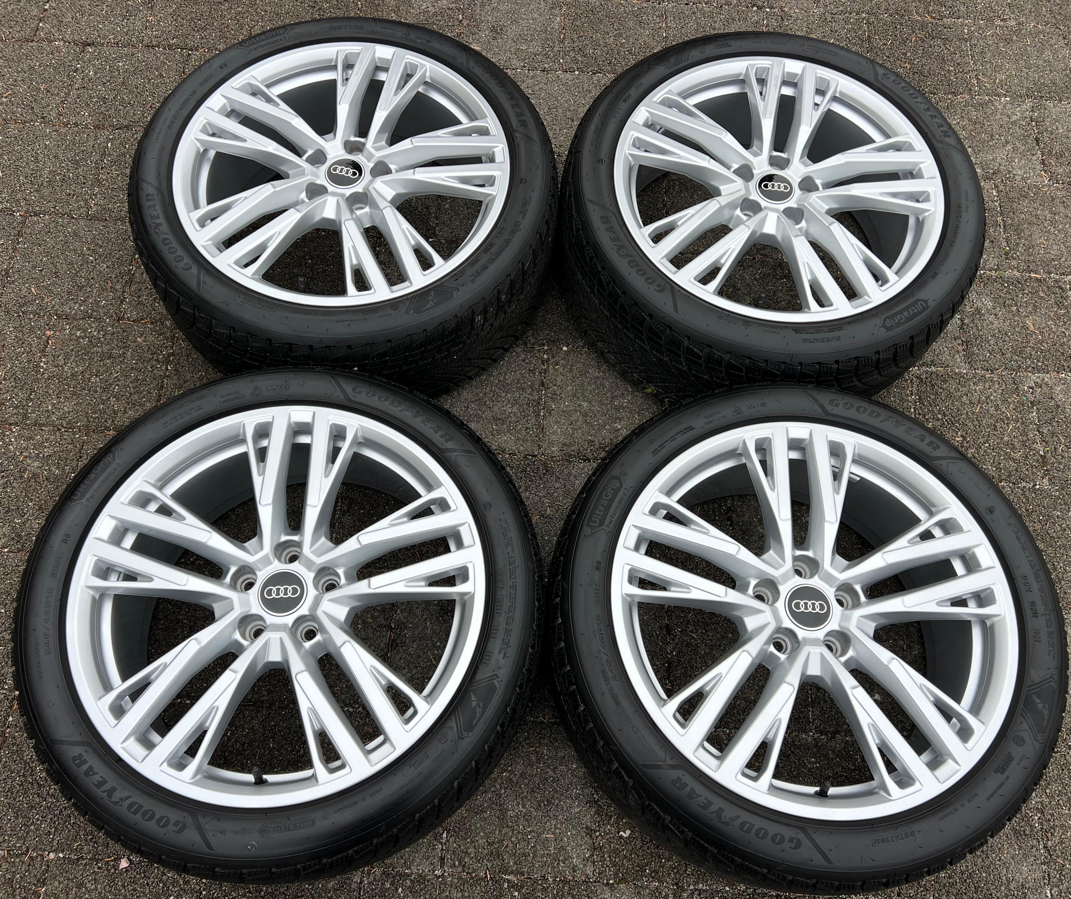 4 RUEDAS DE ALUMINIO DE INVIERNO ORIGINALES DE 19" AUDI A5 S5 FU2 B10 8B3601025AS 245/40R19 98H 2024