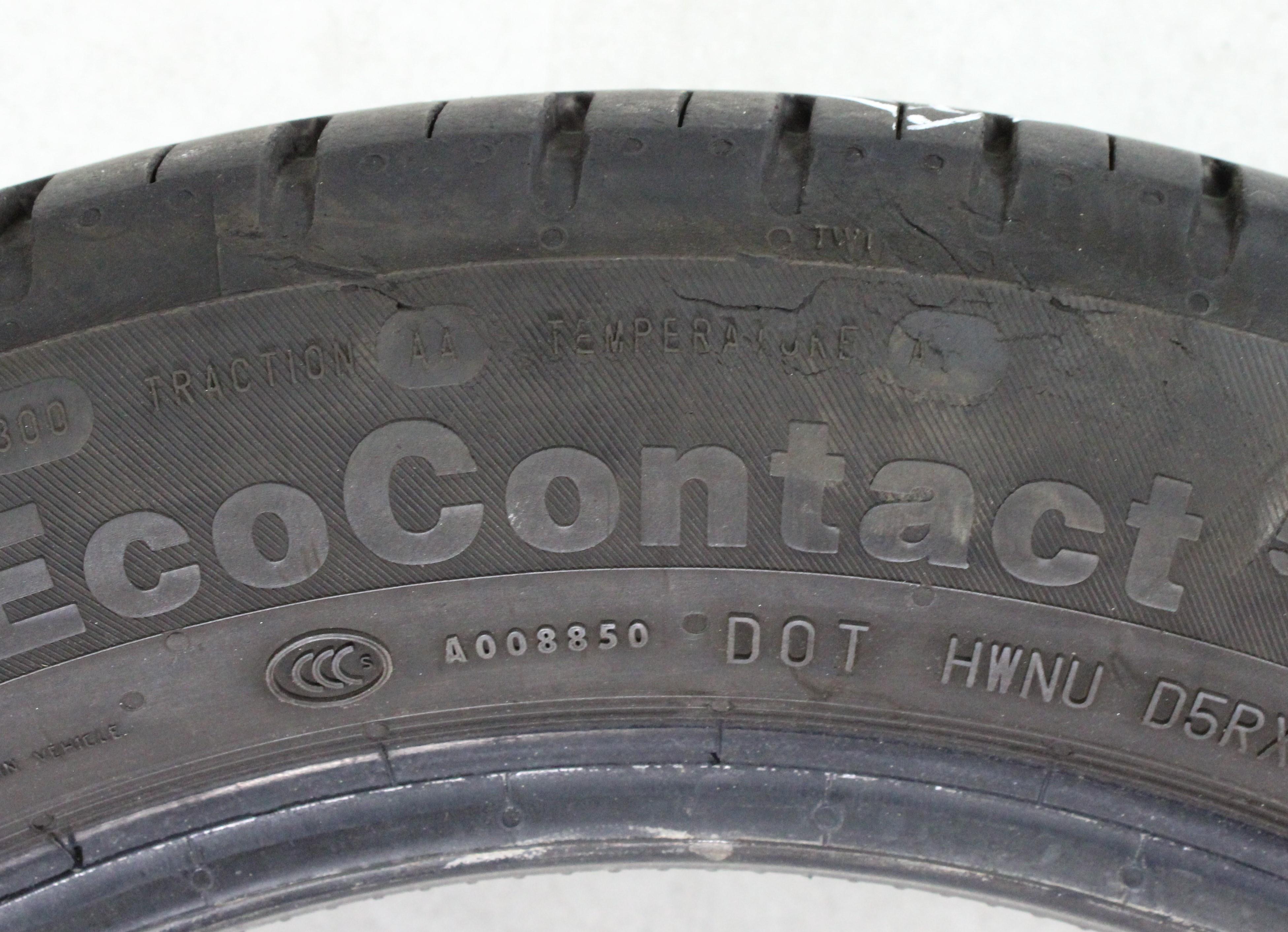 4 x 165/60R15 77H Sommerreifen Continental  Eco Contact 5 2x5-5,5mm/2x5,5-6mm 2018
