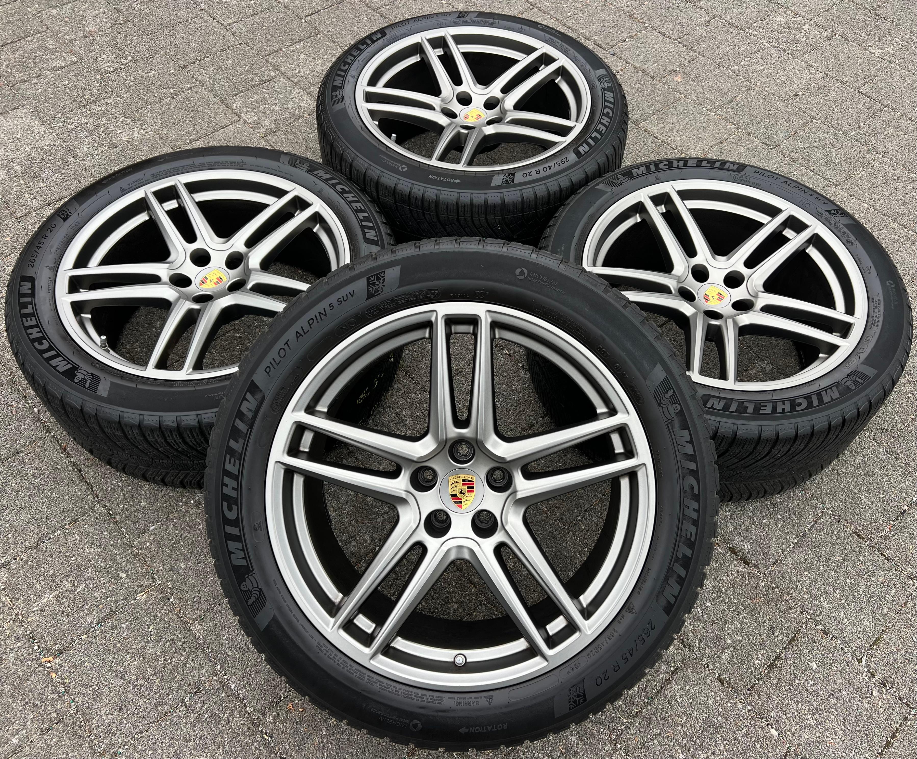 4 Original 20" Alu Winterräder Porsche Macan 265/45R20 104V 295/40R20 106V RDKS Michelin