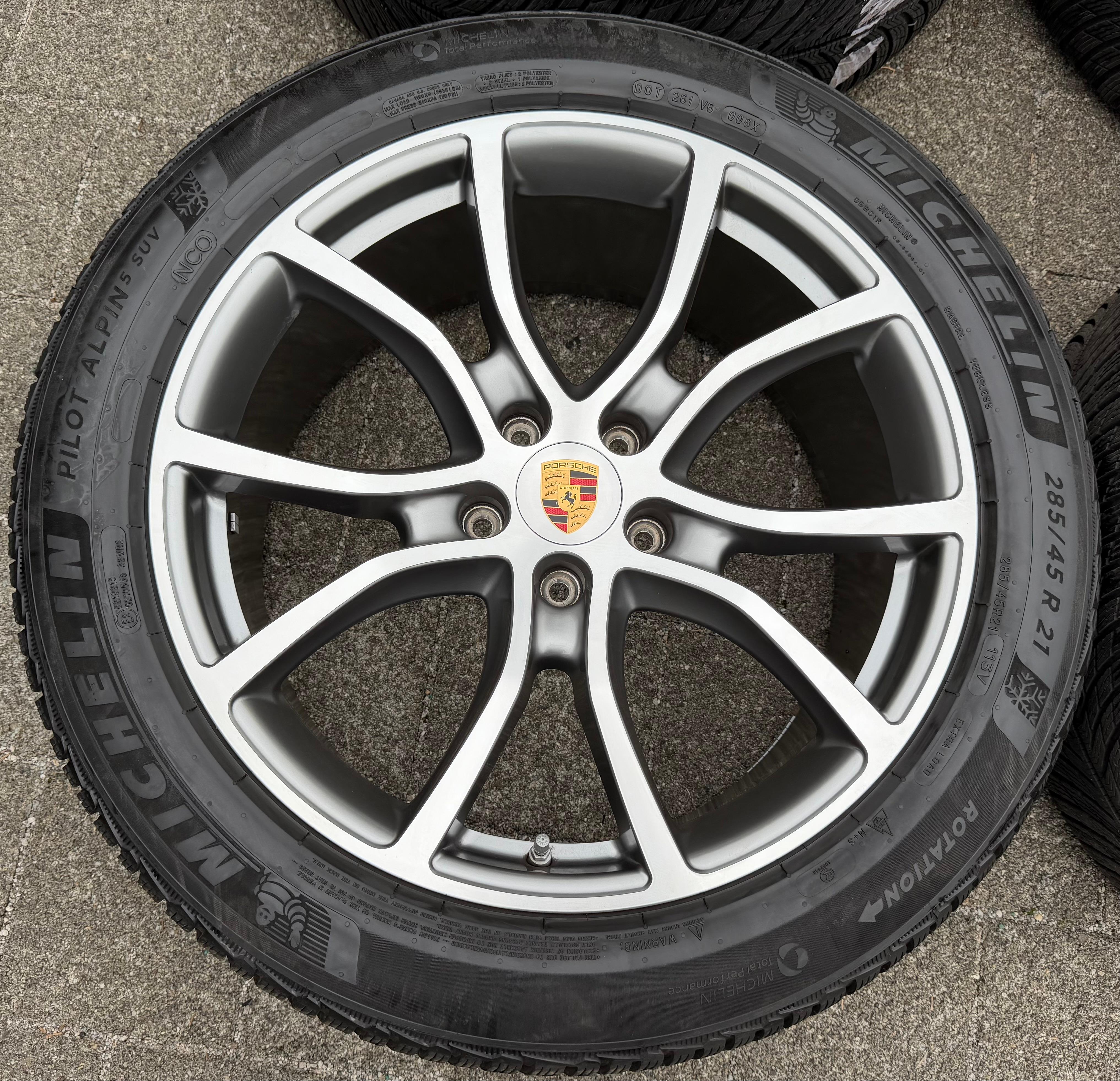 4 Original 21" Alu Winterräder Porsche Cayenne 9Y II 9Y0601025DB 9Y0601025DC RDK