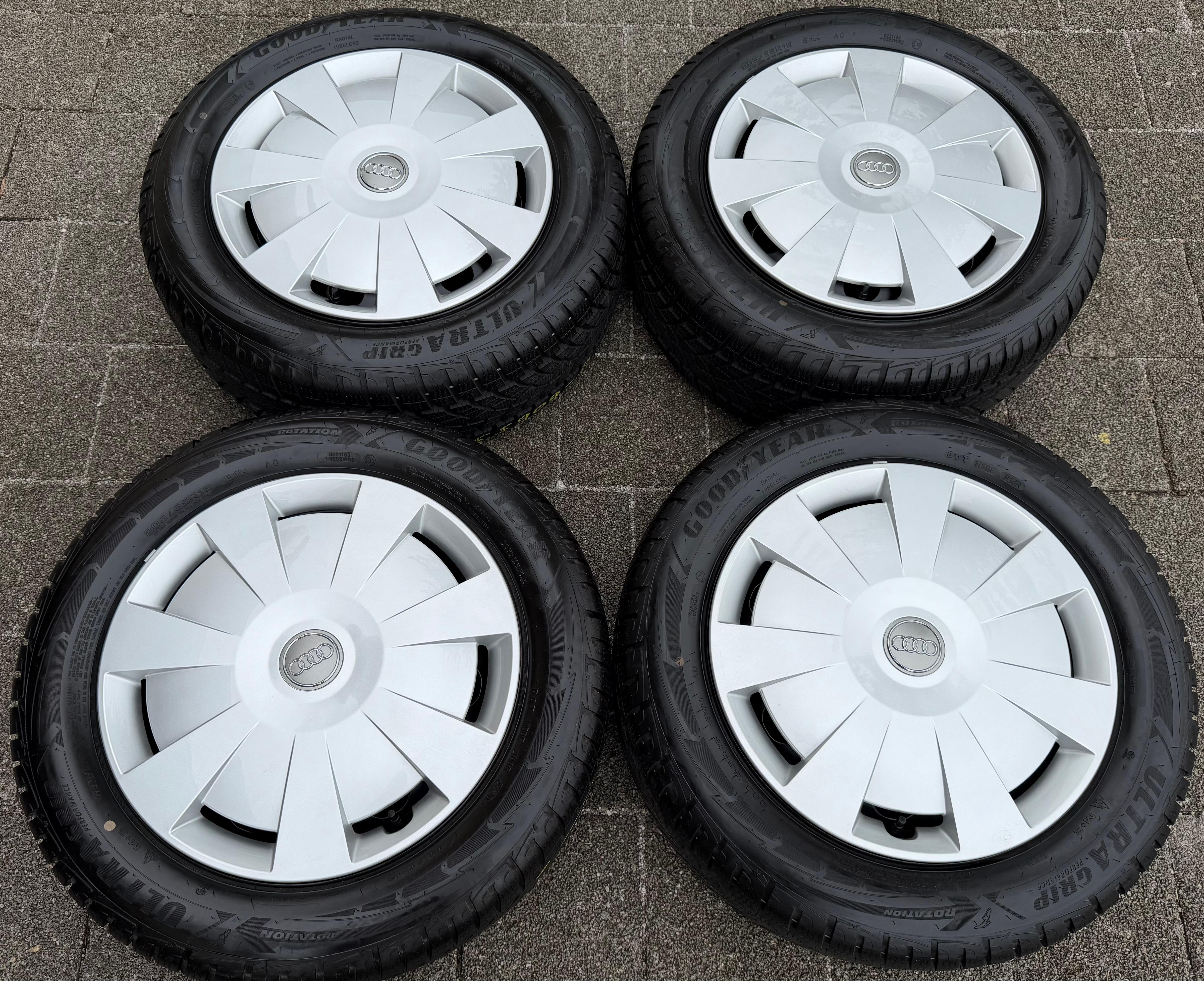 4 Winterräder Audi A3 8V Sportback Cabrio  205/55R16 91H Goodyear 8V0601027A