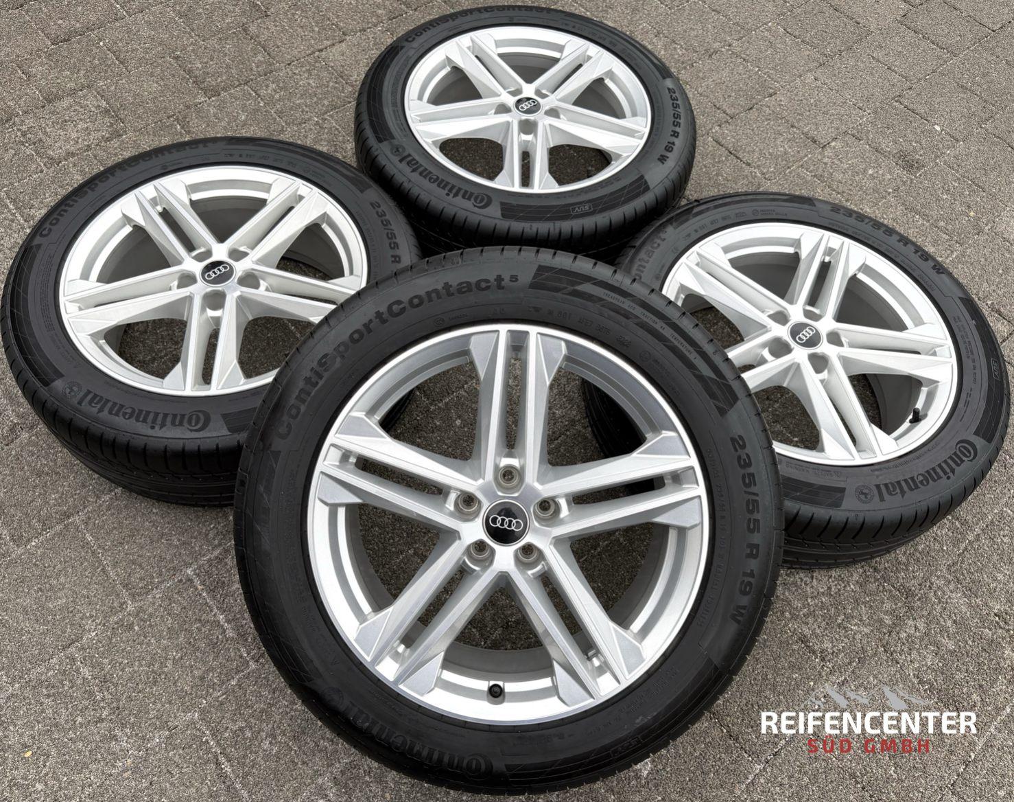 4 Original 19" Alu Sommerräder Audi Q5 SQ5 FY 80A601025G 235/55R19 101W Continental