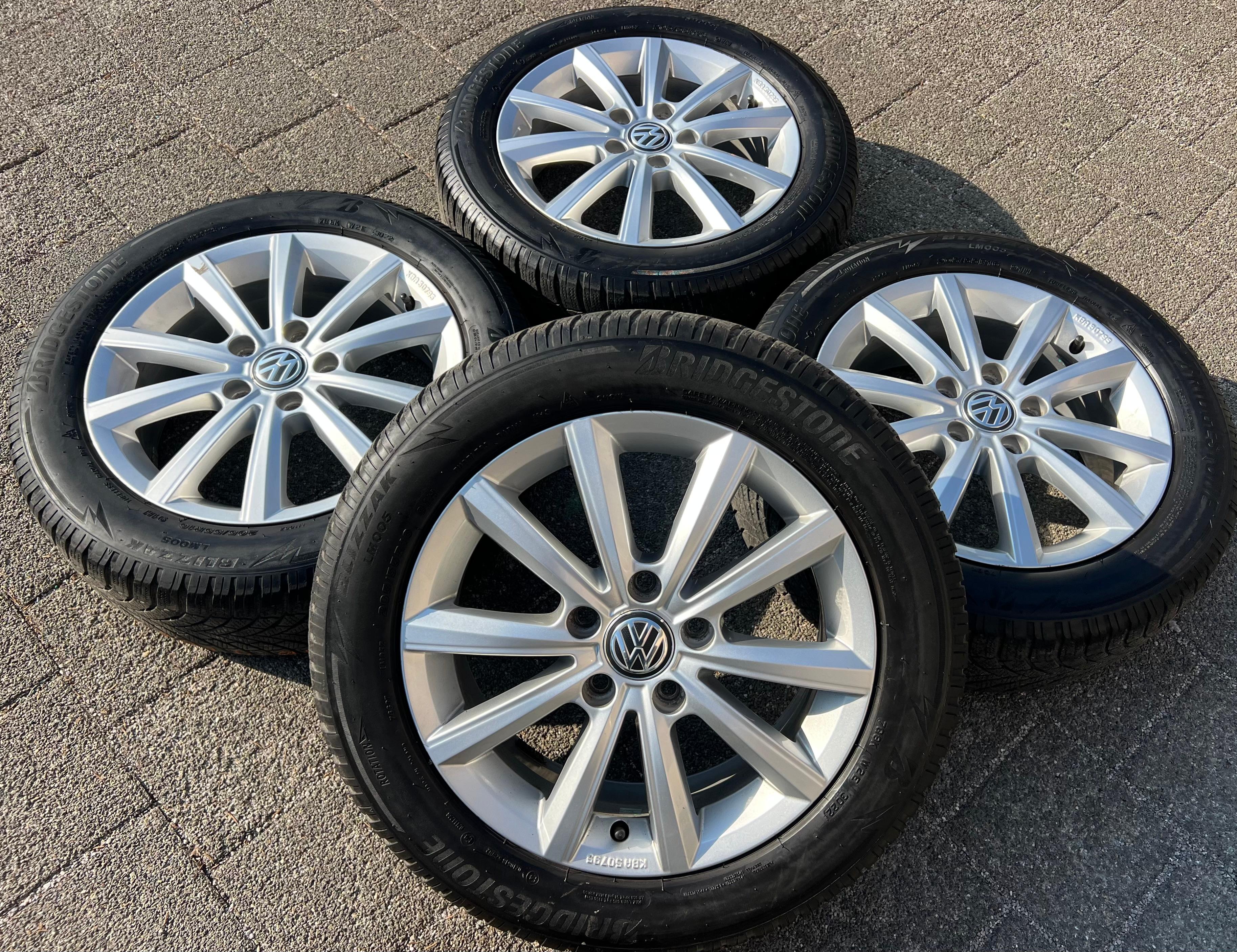 4 ORIGINAL 16" ALUFELGEN FELGEN VW GOLF VII 7 MERANO 5G0071496B FREIHAUS