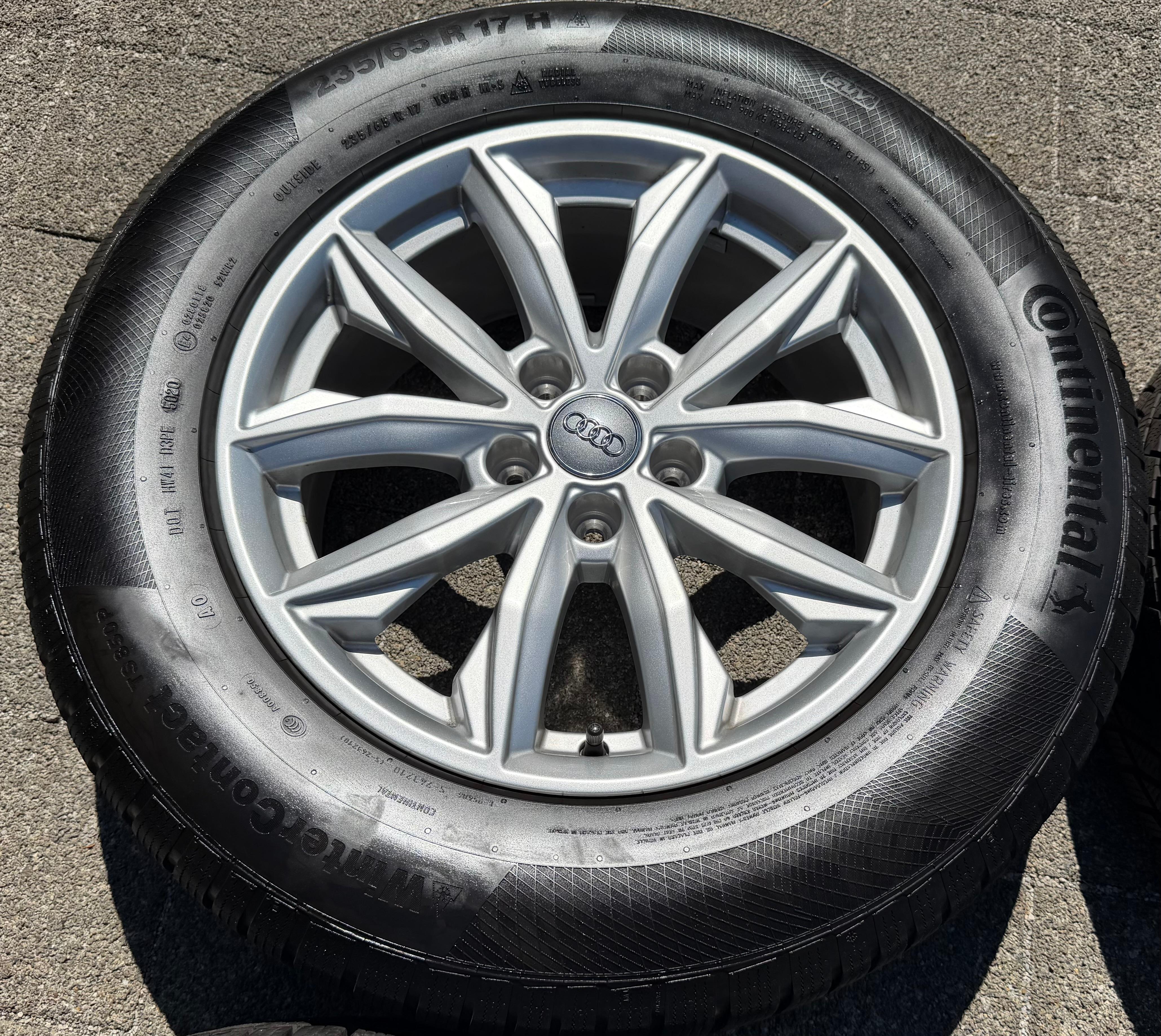 4 Original 17" Alu Winterräder Audi Q5 FY 80A601025J 7x17 ET34 235/65R17 104H 2020